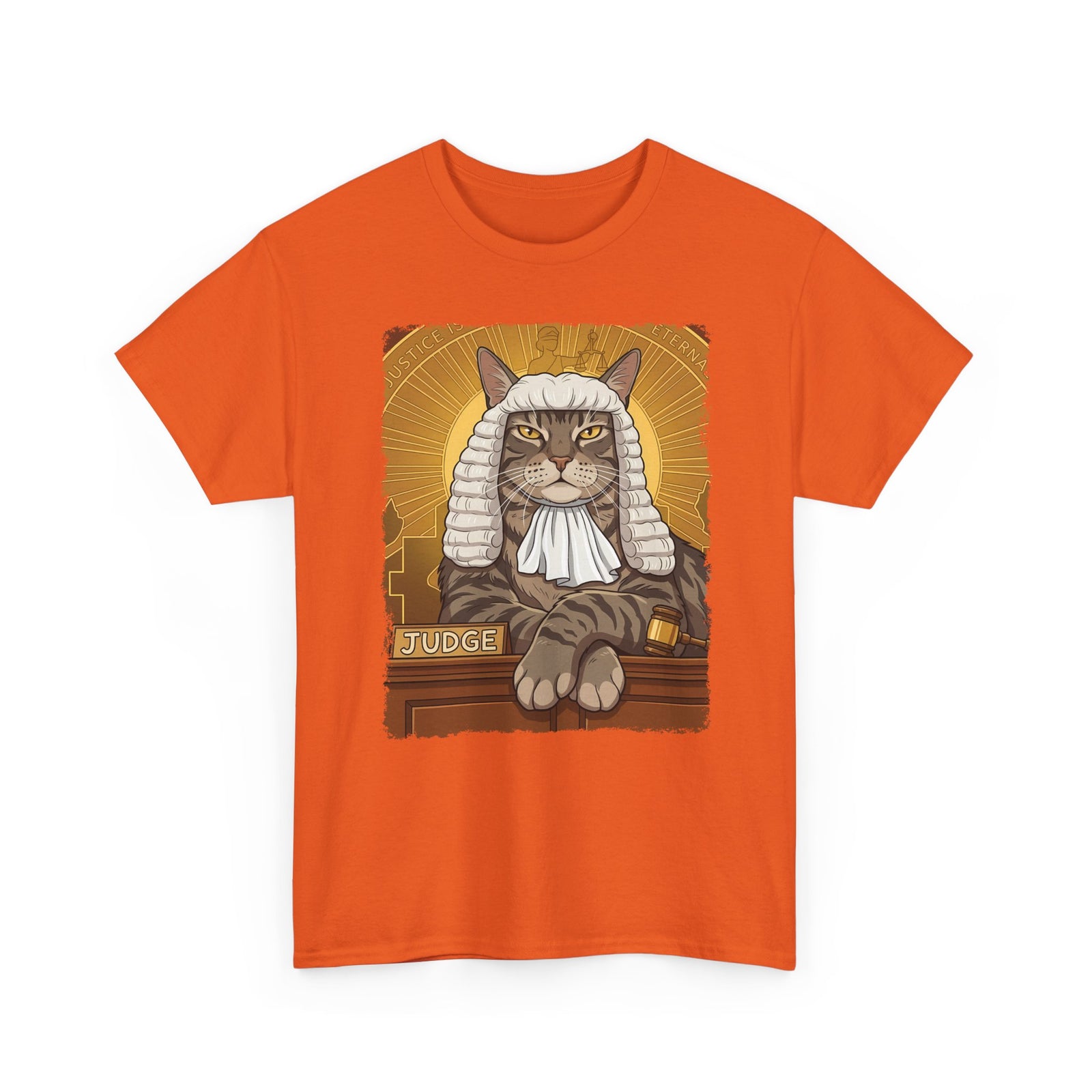 Cat Judge T-Shirt Funny Cat Lawyer / Judge Graphic Tee