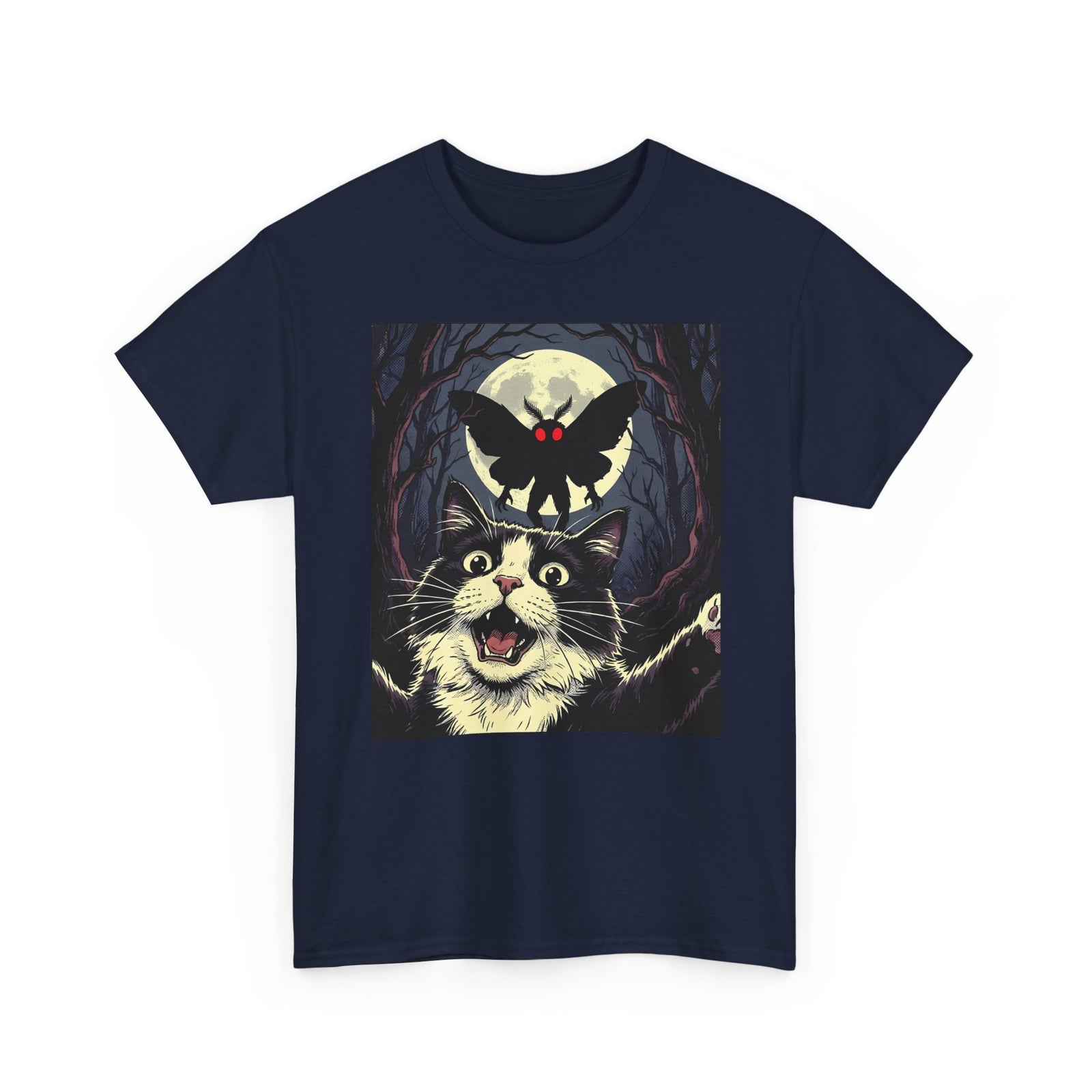 Cat Selfie with Mothman T-Shirt