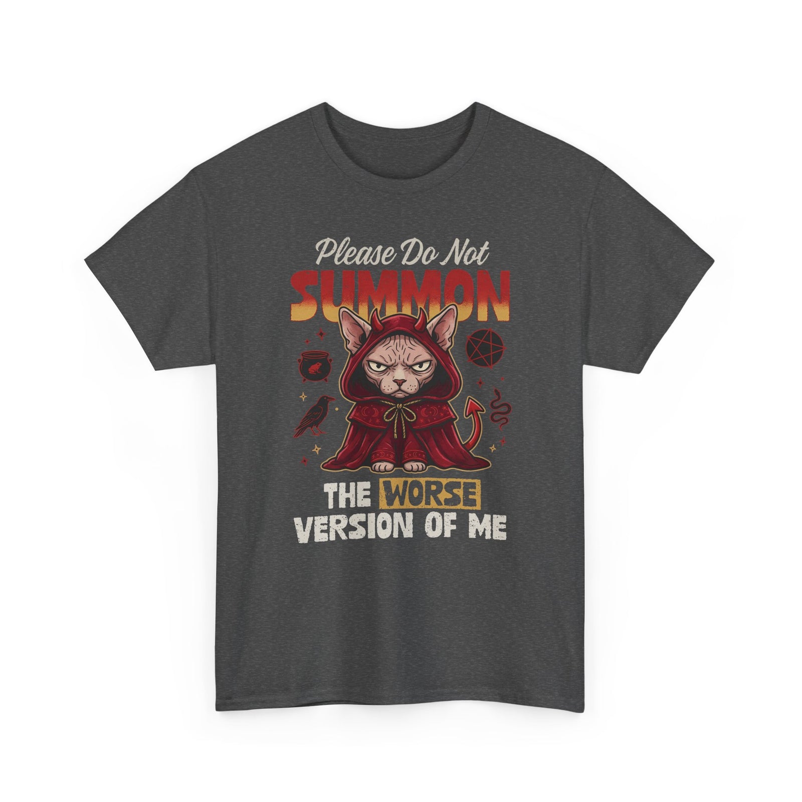 Gothic Witchy Cat T-Shirt — Witch Cat Graphic Tee