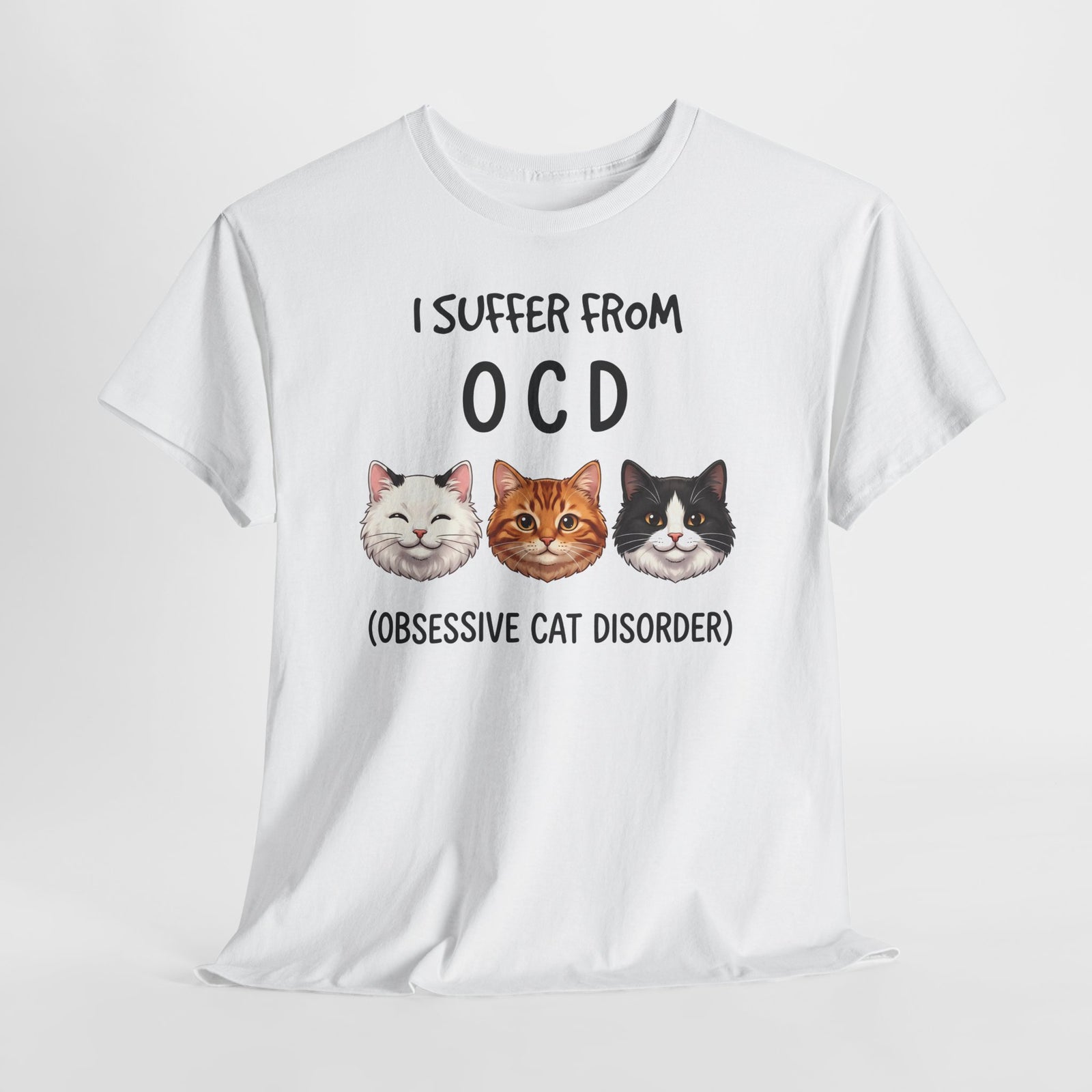 I Suffer From OCD Obsessive Cat Disorder T-Shirt — Funny Pet Lover Tee