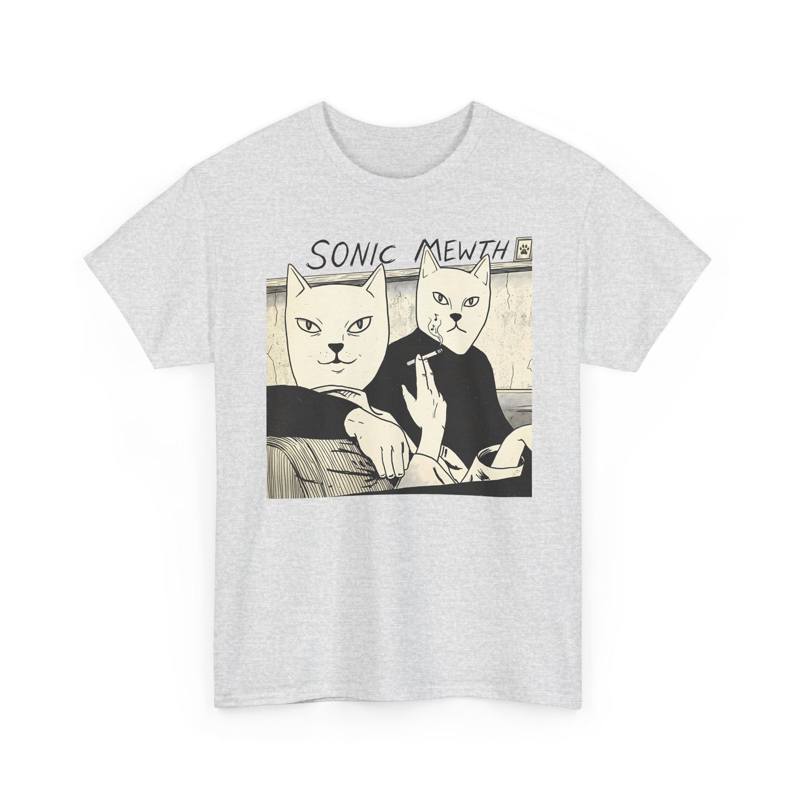 Funny Cat Parody T-Shirt — Cute Satirical Cat Tee