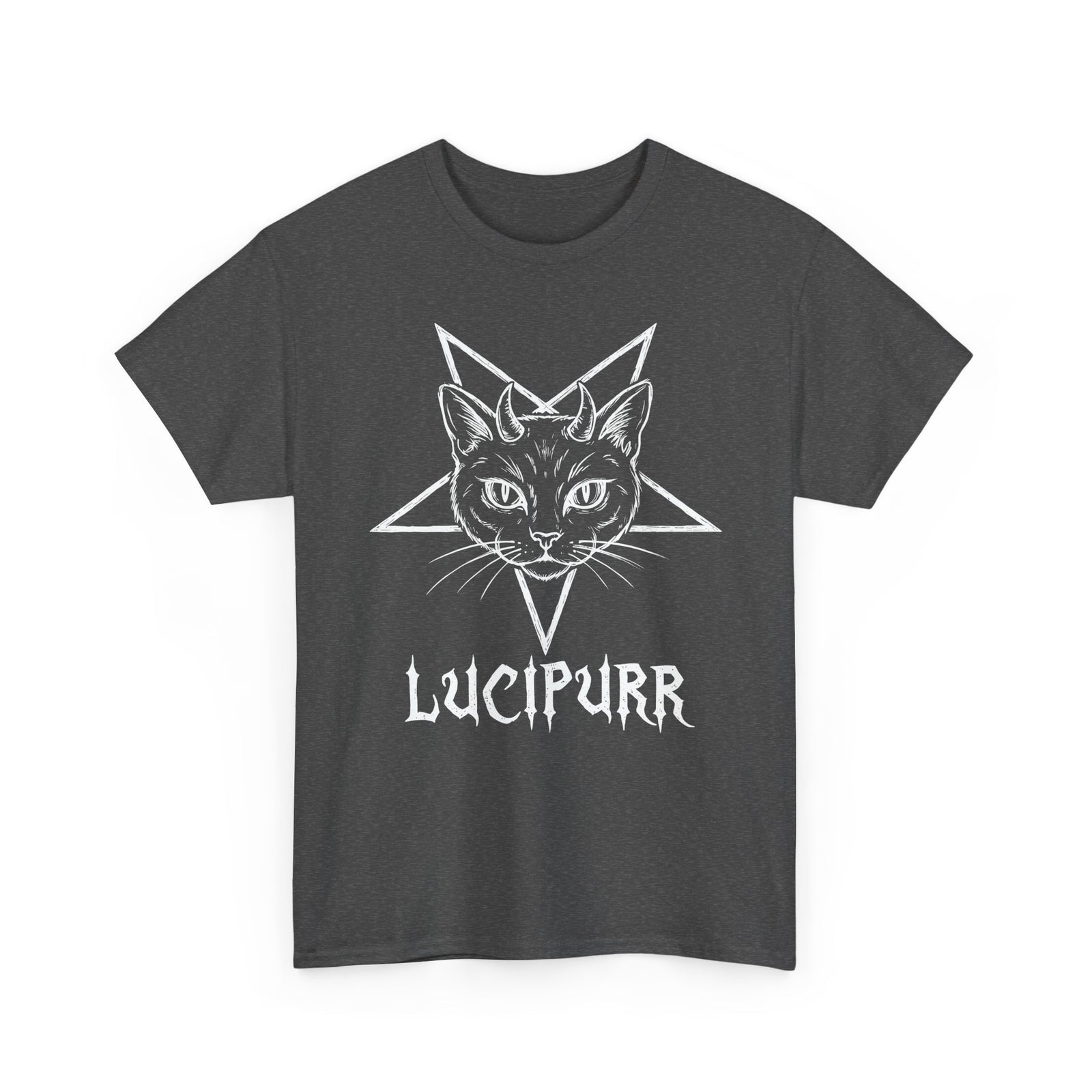 Lucipurr Lucifer Cat T-Shirt — Gothic Cat Tee