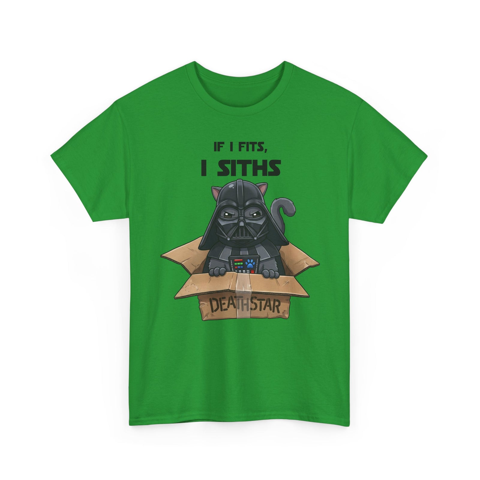 Space Villain Kitten Retro Galaxy Cat T-Shirt Funny Cat in Box Graphic Tee