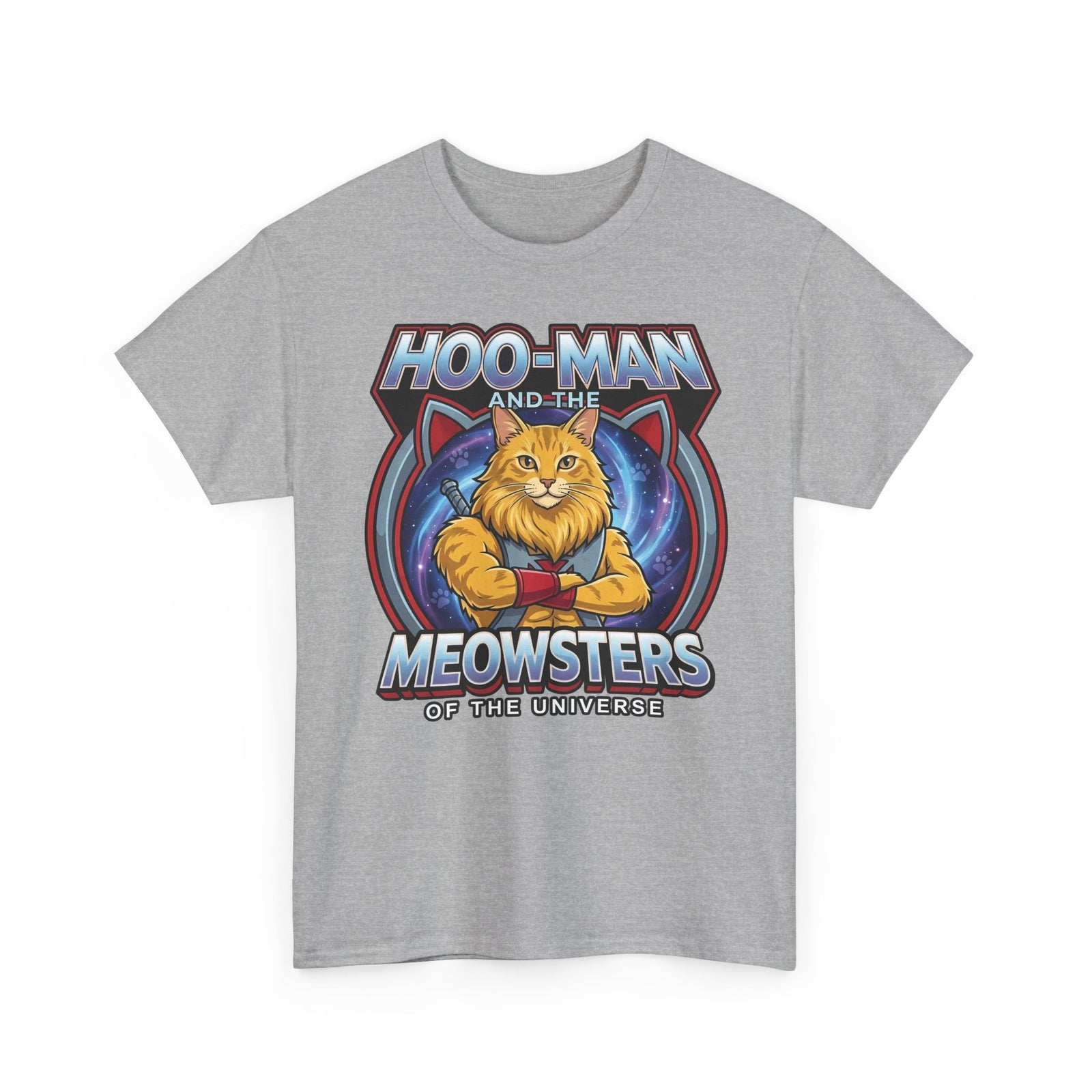 Hoo-Man and the Meowsters of the Universe T-Shirt