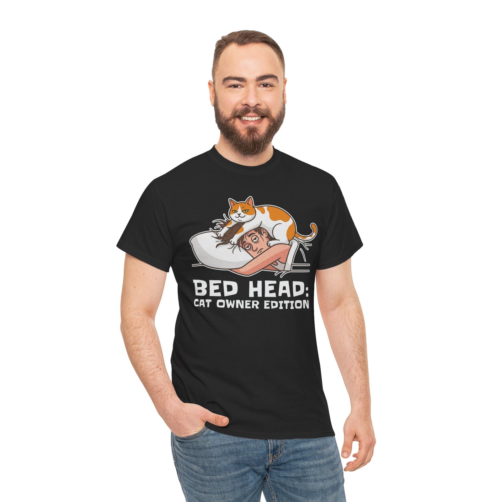 Bed Head: Cat Owner Edition T-Shirt - Funny Cat Lover Tee