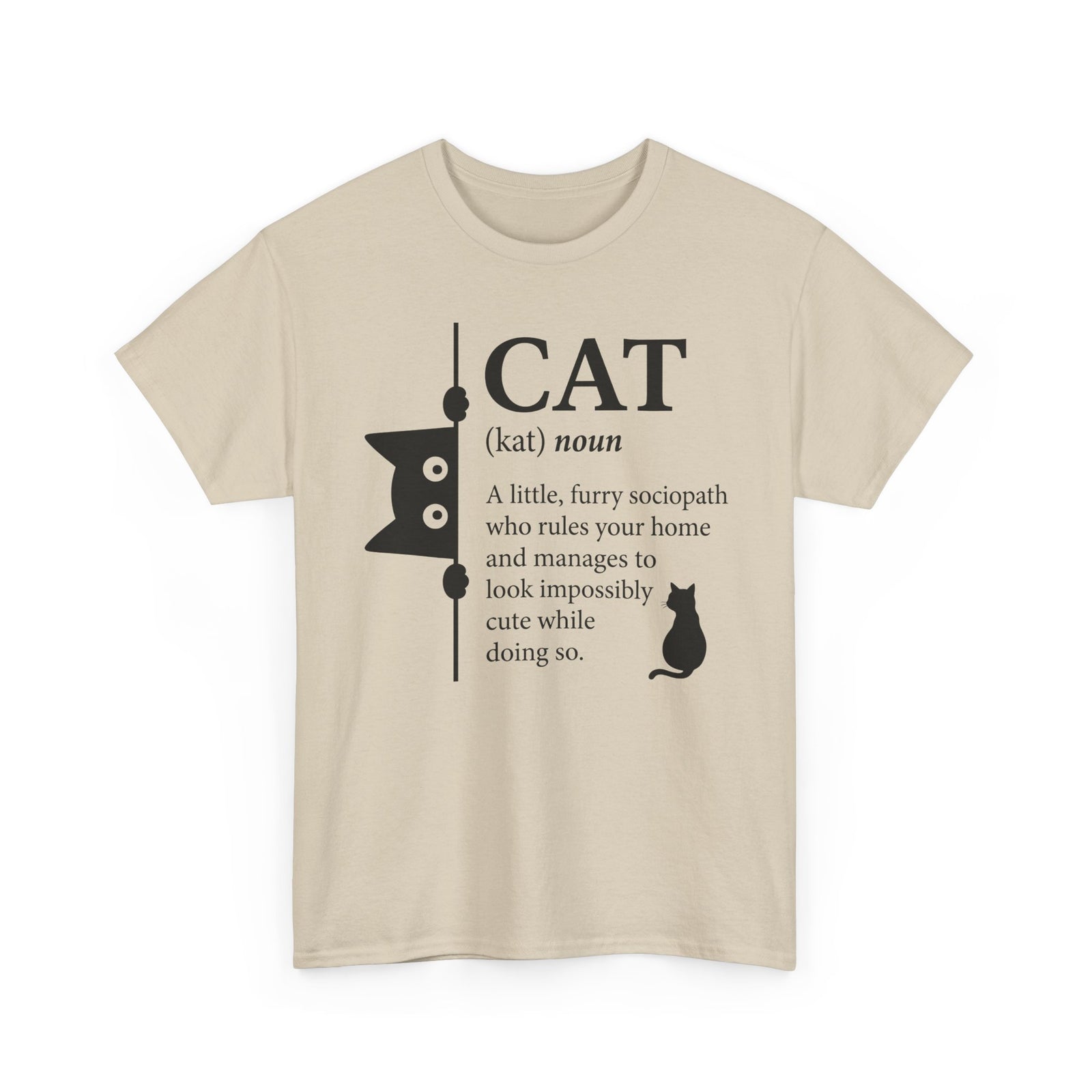 Cat (kat) Definition T-Shirt — Funny Cat Lover Tee