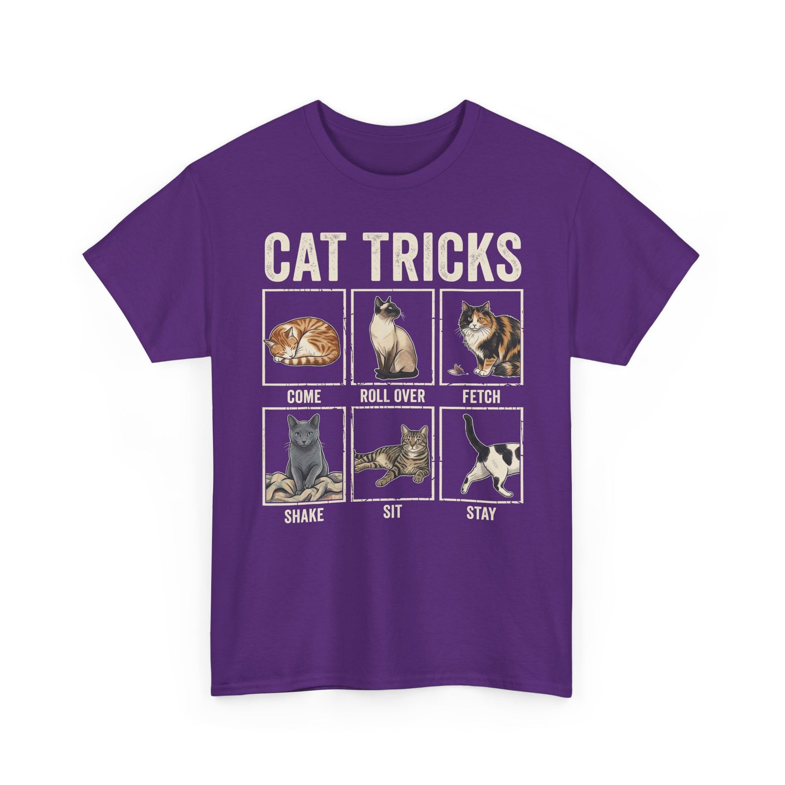 Funny Cat Tricks T-Shirt — Cute Cat Humor Tee