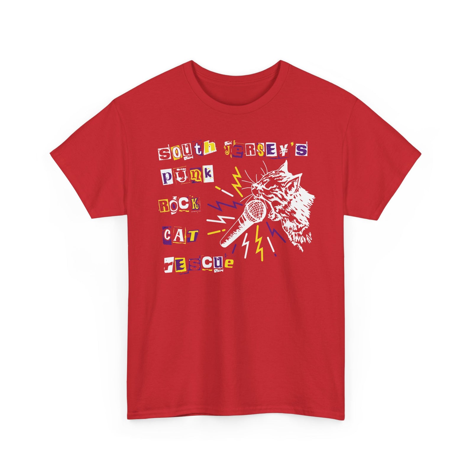 Punk Rock Cat Tee Graphic Band Shirt