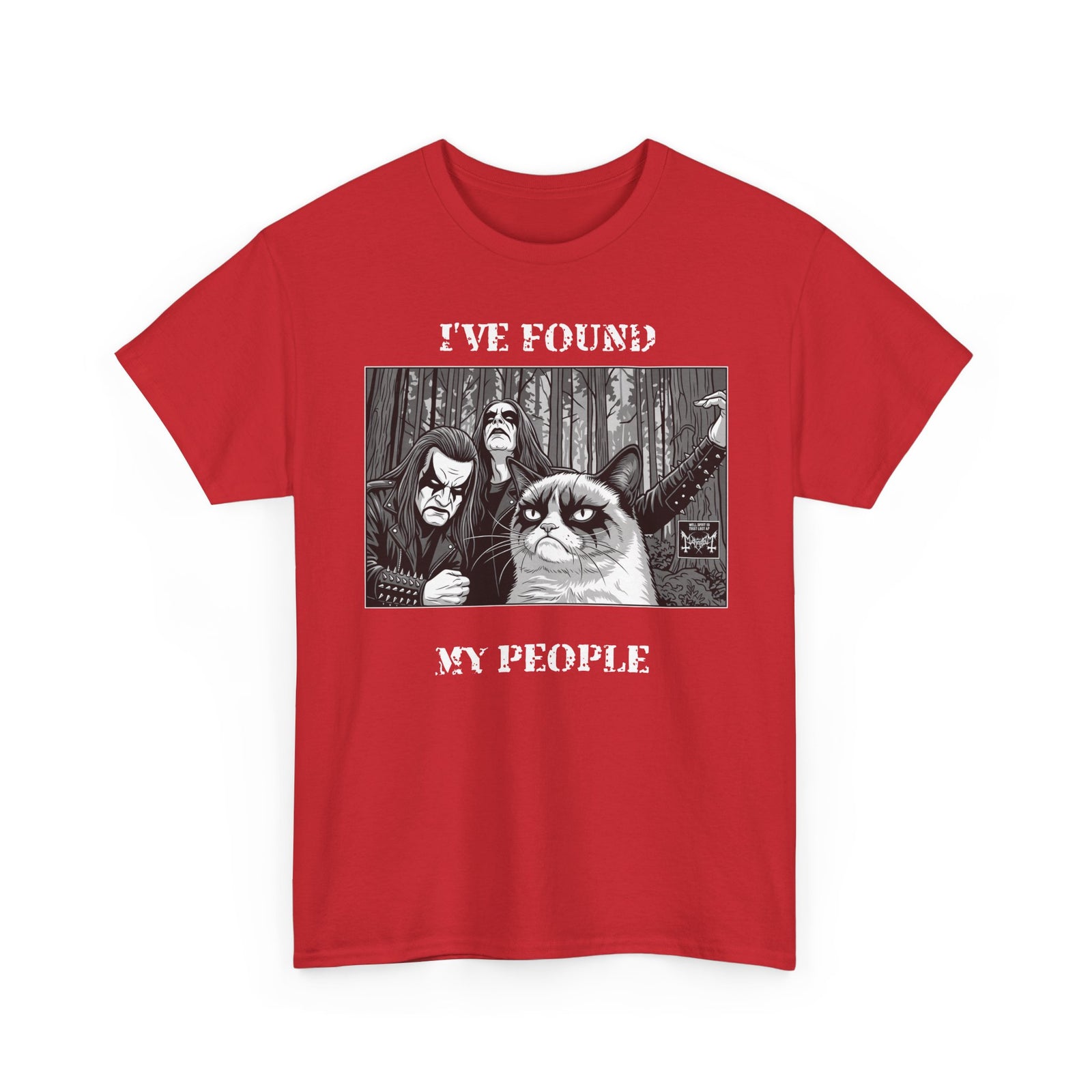 I've Found My People T-Shirt Cat Goth Humor Tee