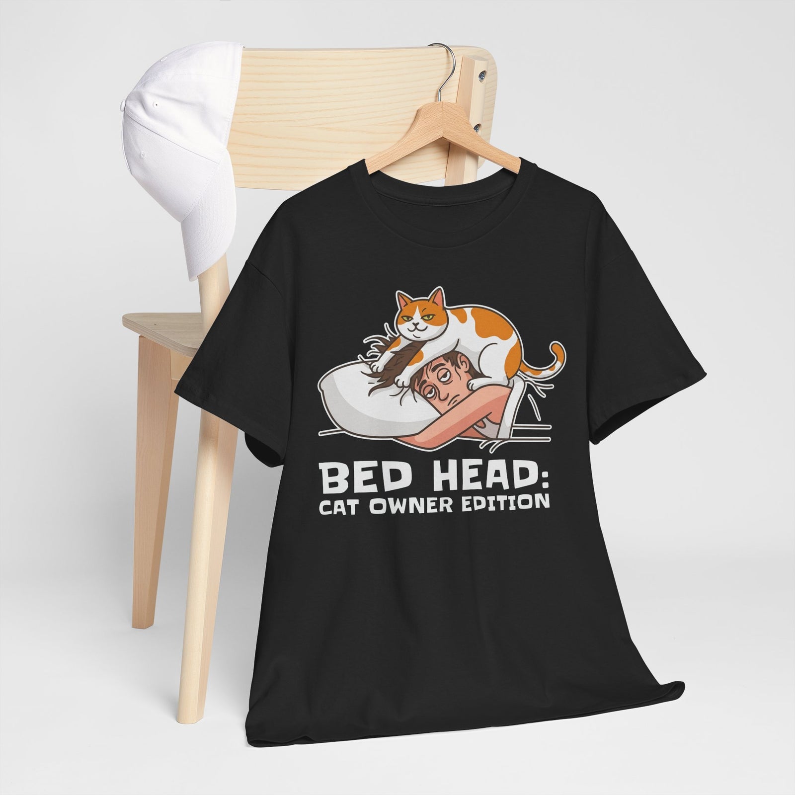Bed Head: Cat Owner Edition T-Shirt - Funny Cat Lover Tee