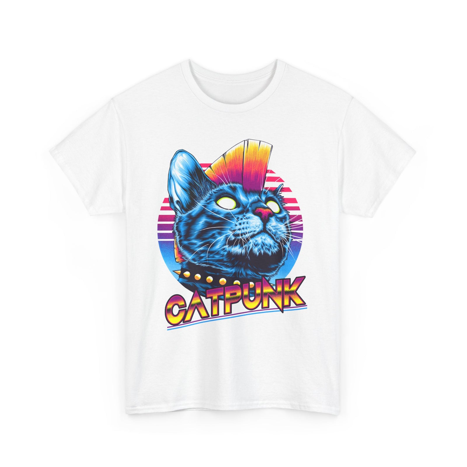 Cat Punk T-Shirt — Punk Rock Cat Graphic Tee