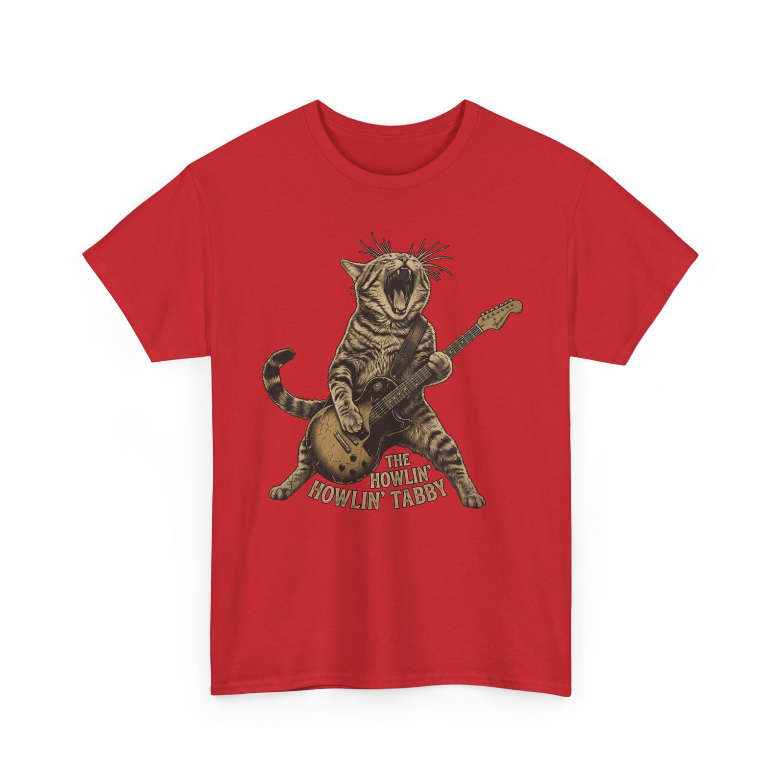 Howlin' Howlin' Tabby T-Shirt — Retro Cat Graphic Tee