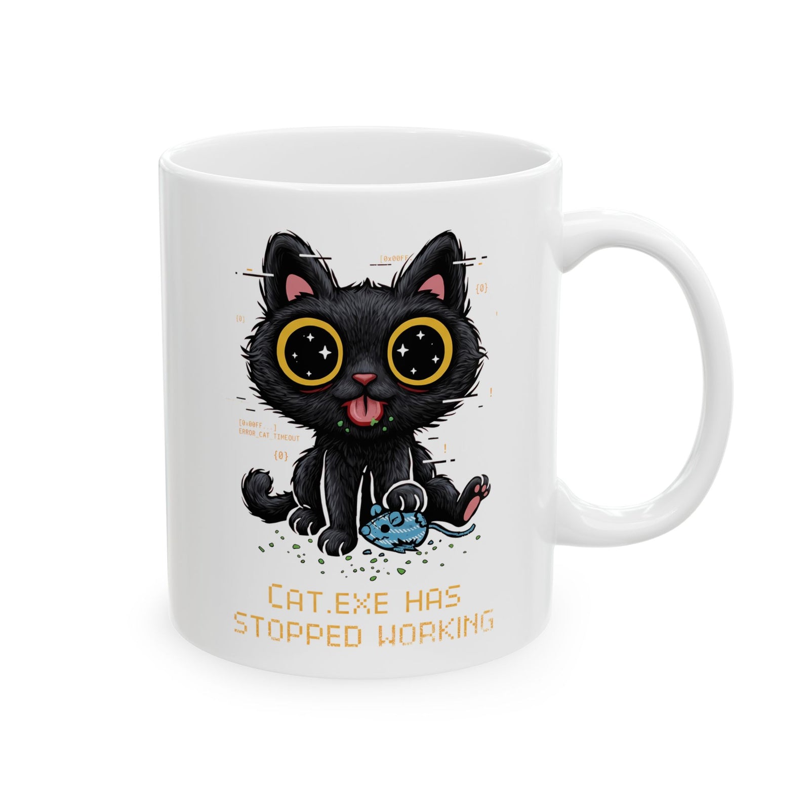 CAT.EXE Has Stopped Working Ceramic Mug
