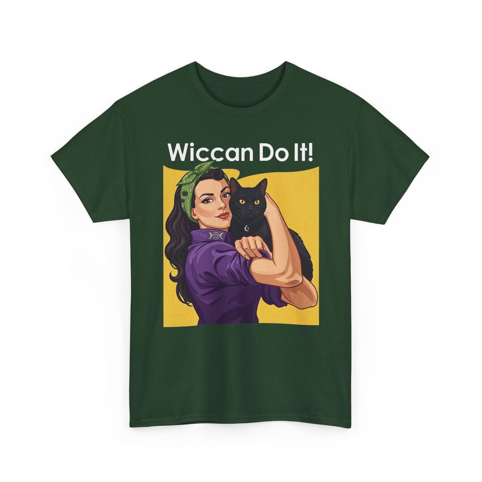Black Cat "Wiccan Do It" T-Shirt — Witchy Wicca Magic Tee