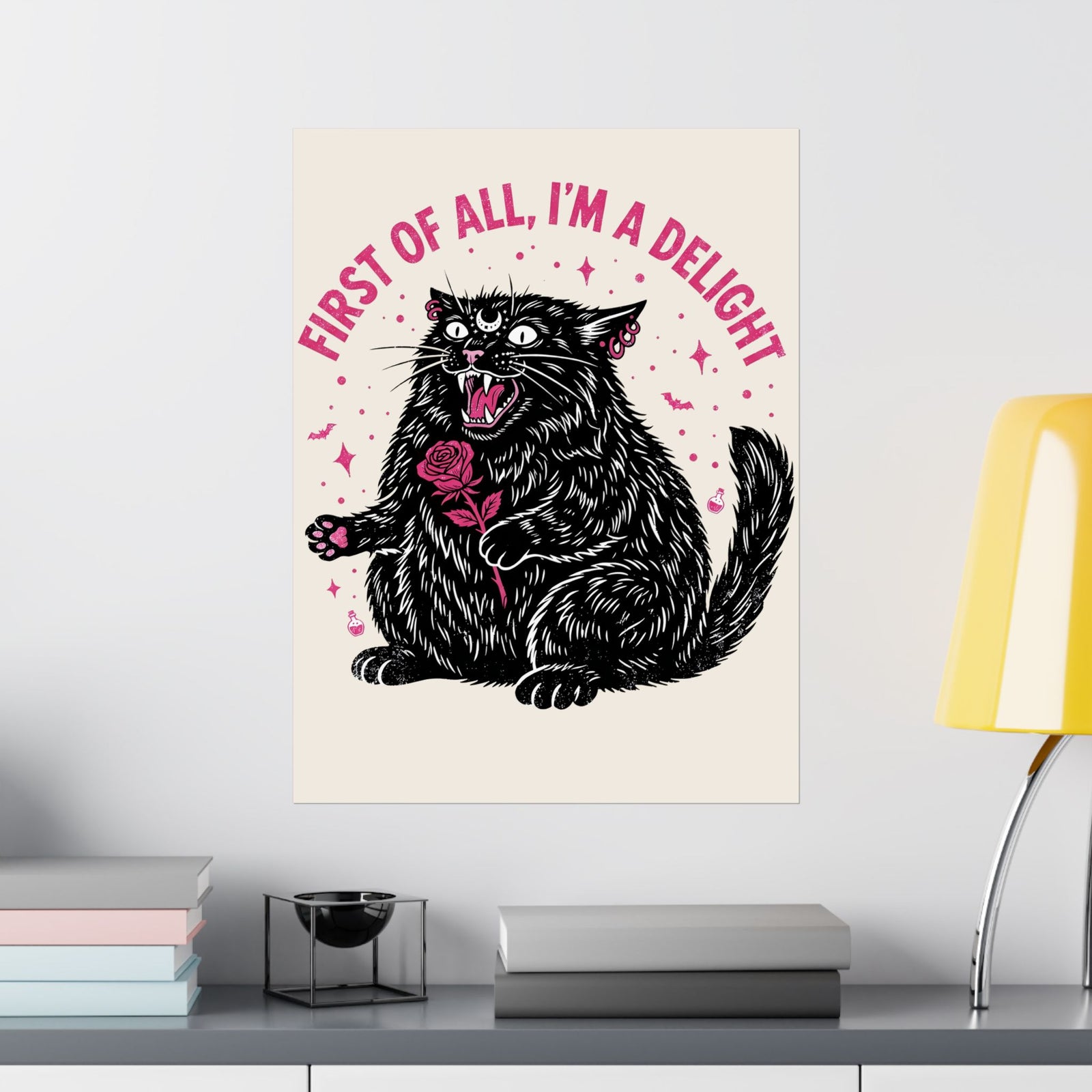 Black Cat "First of All I'm a Delight" Poster