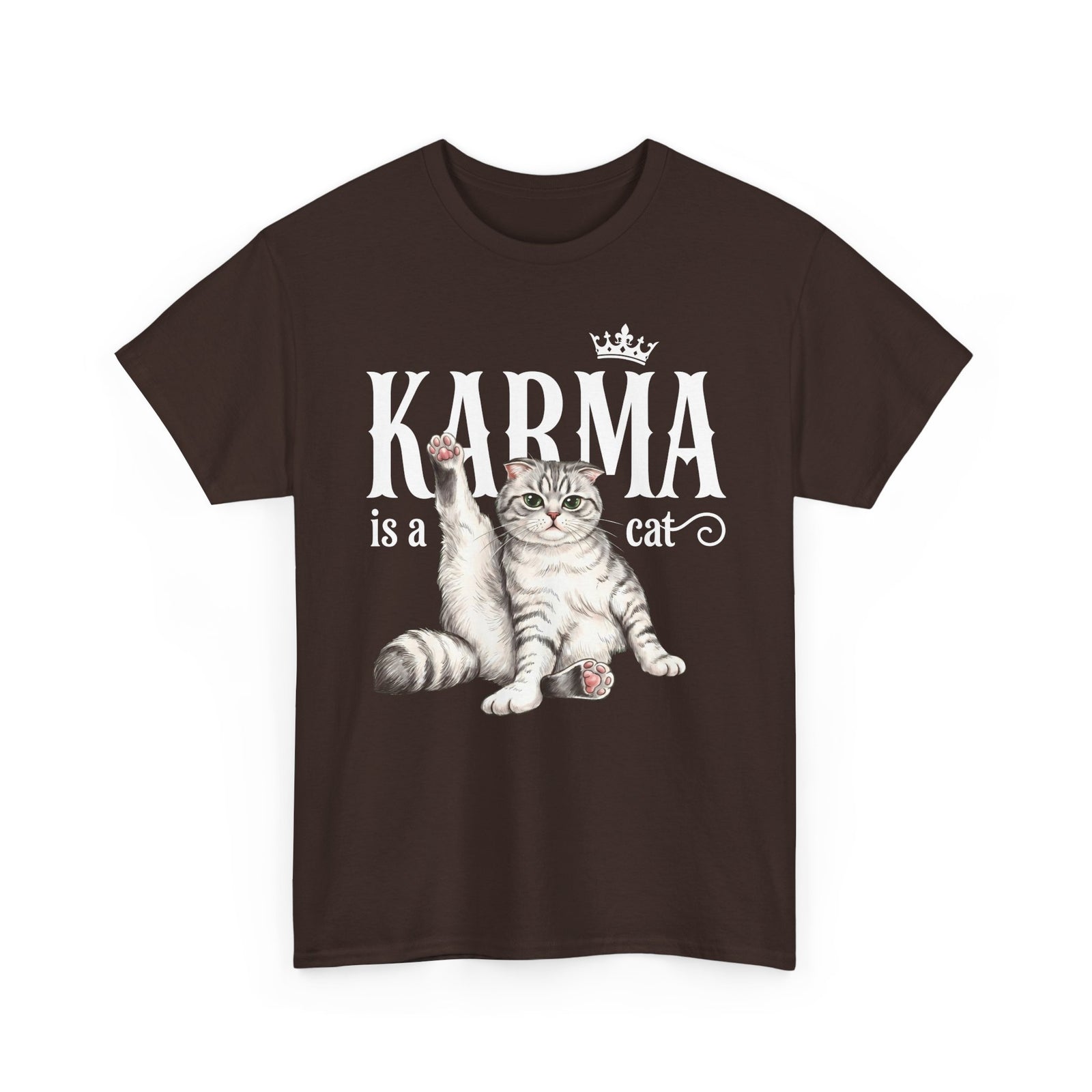"Karma is a Cat" Funny Sassy Feline T-Shirt