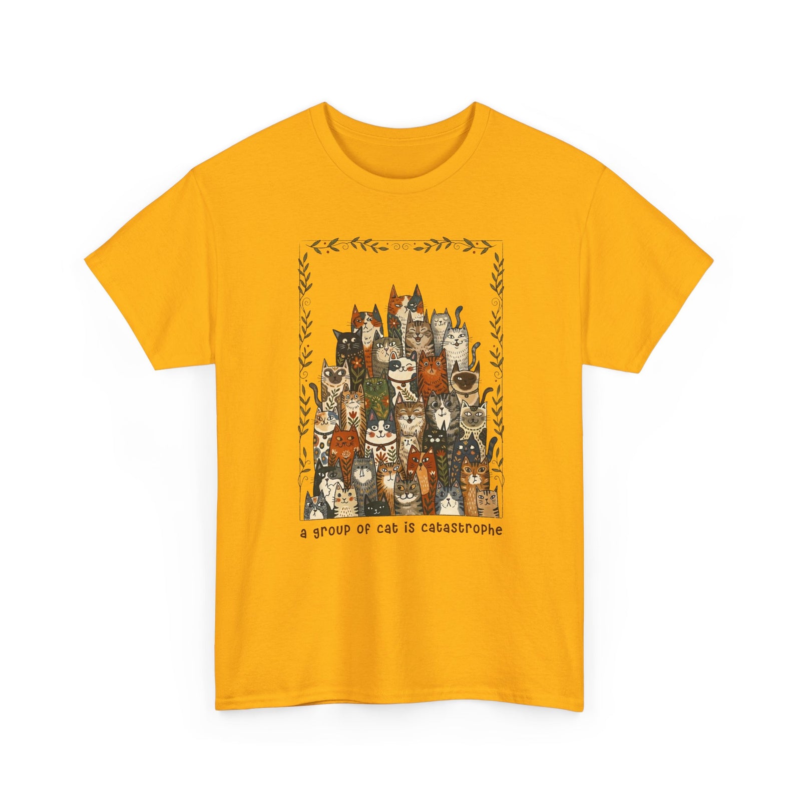 'A Group of Cats Is Catastrophe' T-Shirt — Funny Cat Lover Tee