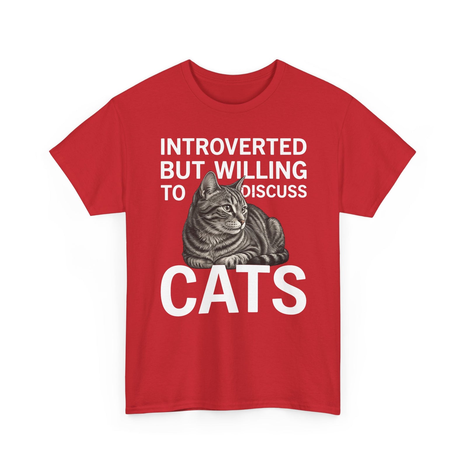Introverted But Willing to Discuss Cats T-Shirt