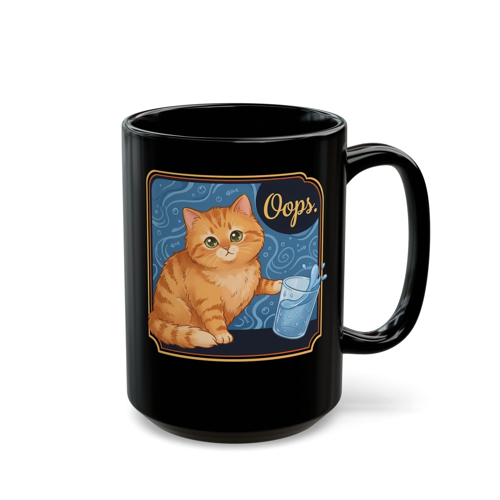 "I Do What I Want" Cat Black Mug Funny Rebellious Cat Mug