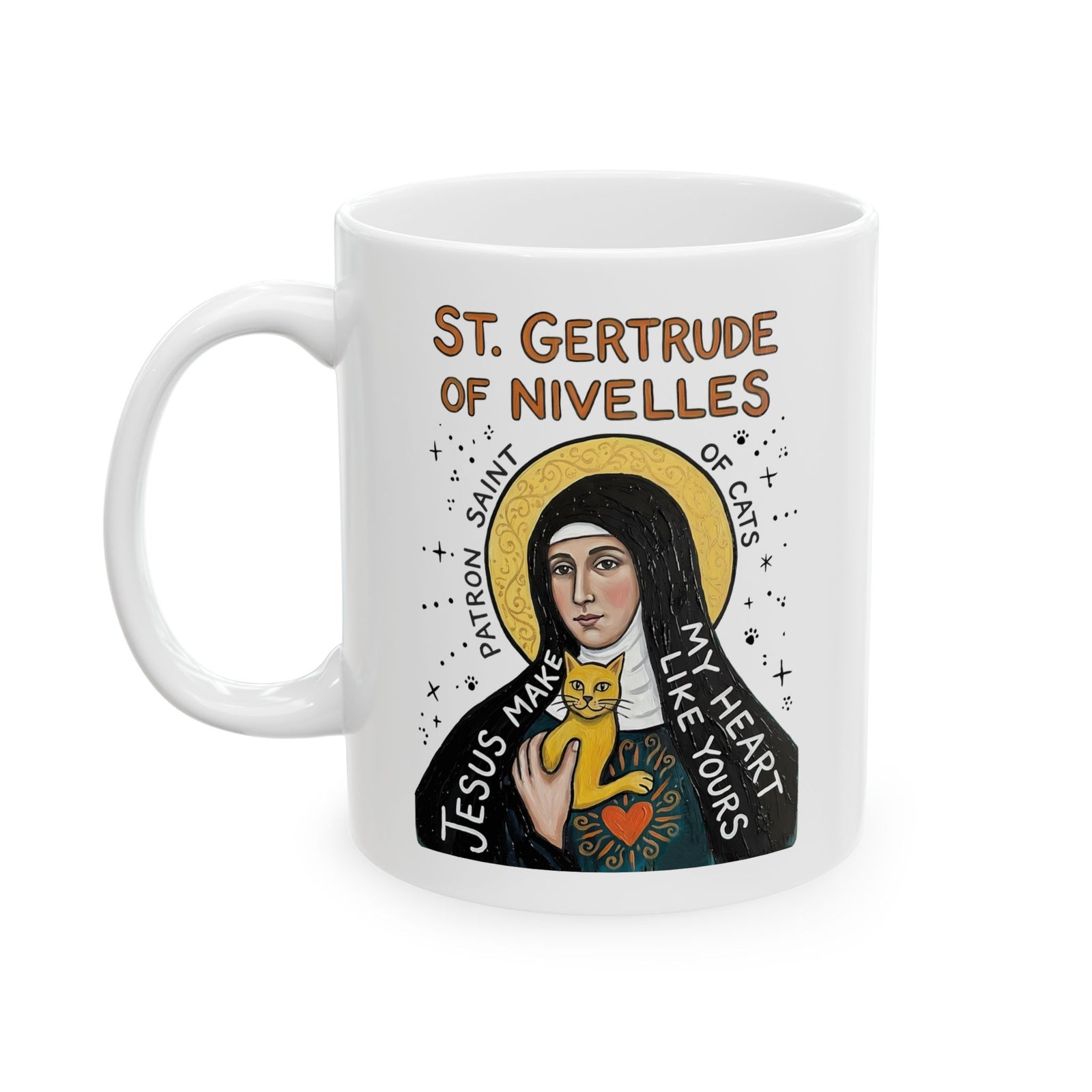 Saint Patron of Cats Ceramic Mug
