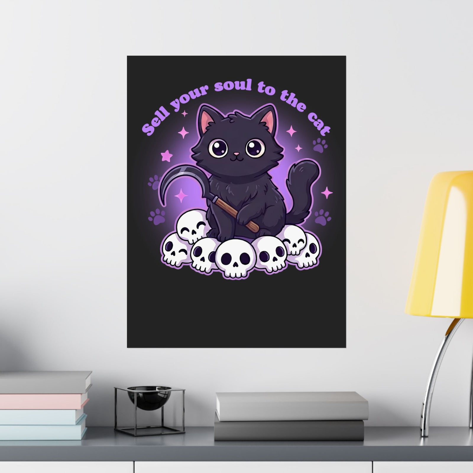 Sell Your Soul to the Cat Poster — Funny Cat Lover Poster
