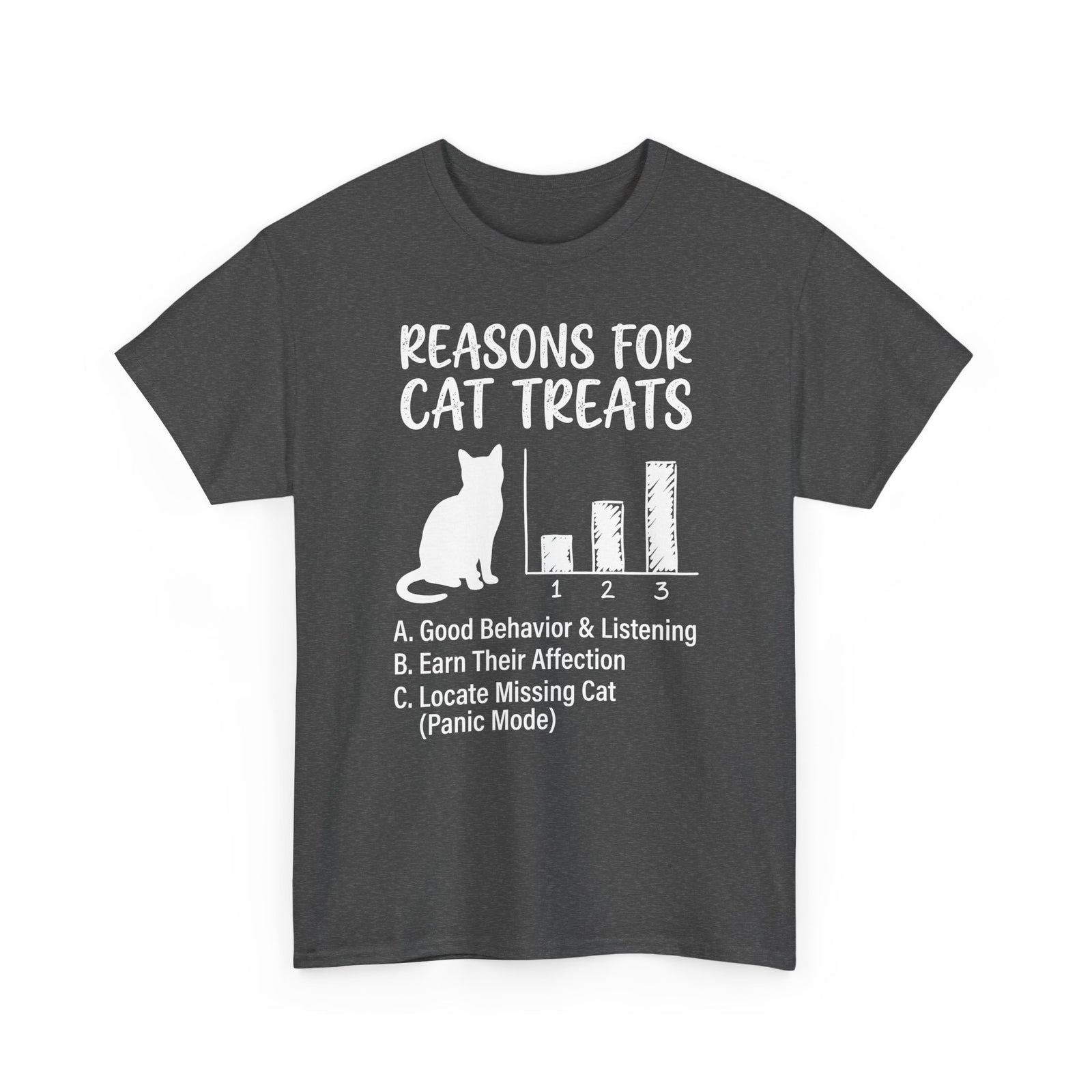 Reasons For Cat Treats T-Shirt — Cute Cat Lover Tee