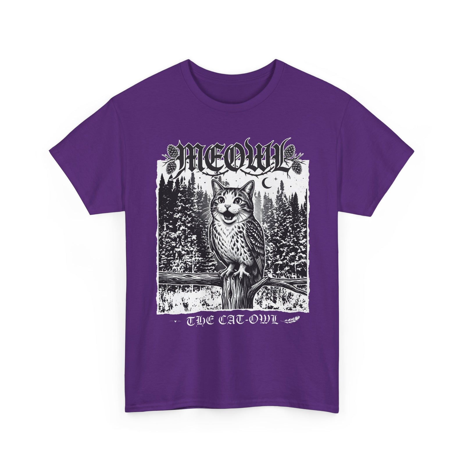 Funny "Meowl the Cat Owl" T‑Shirt