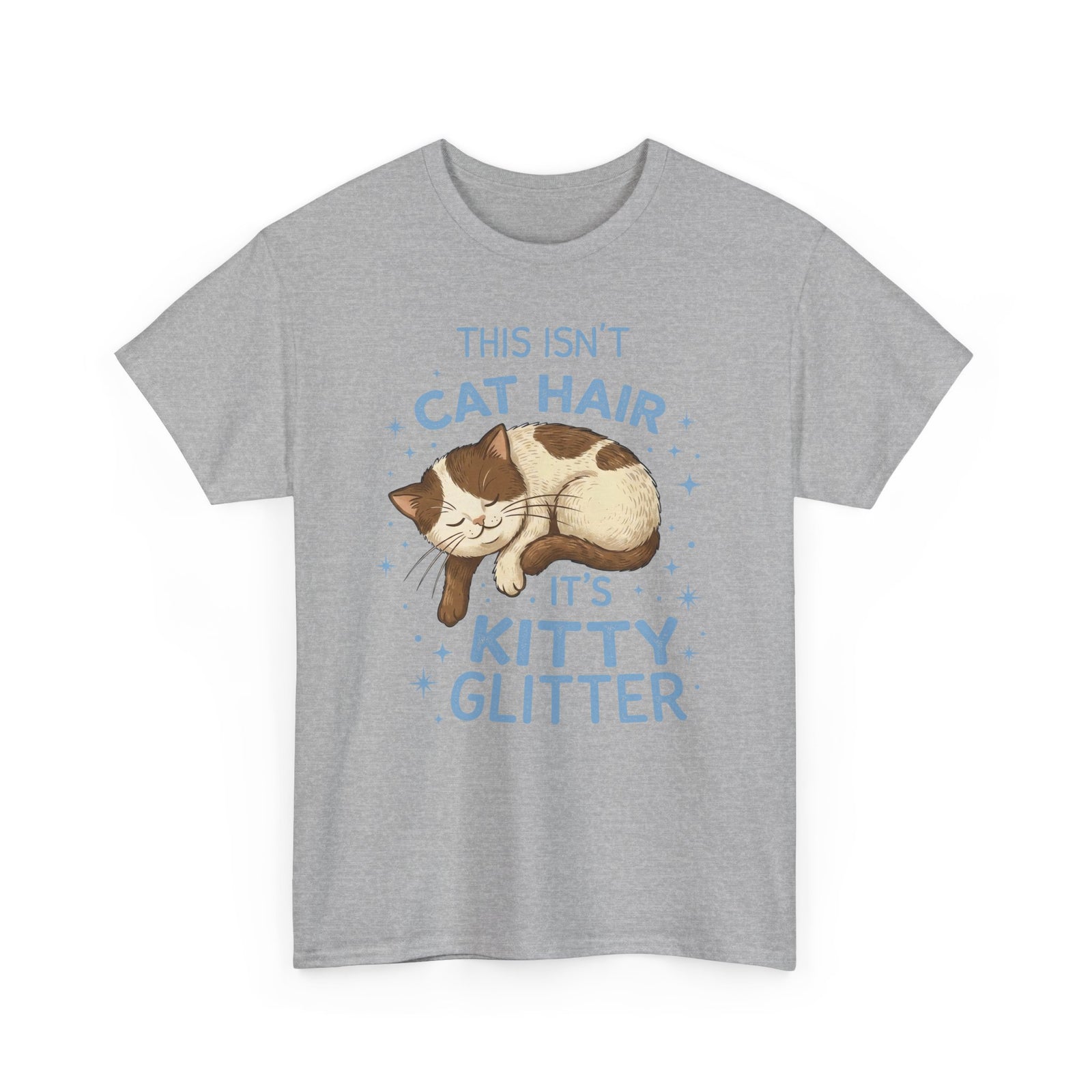 Kitty Glitter T-Shirt — "This Isn't Cat Hair" Cat Lover Tee