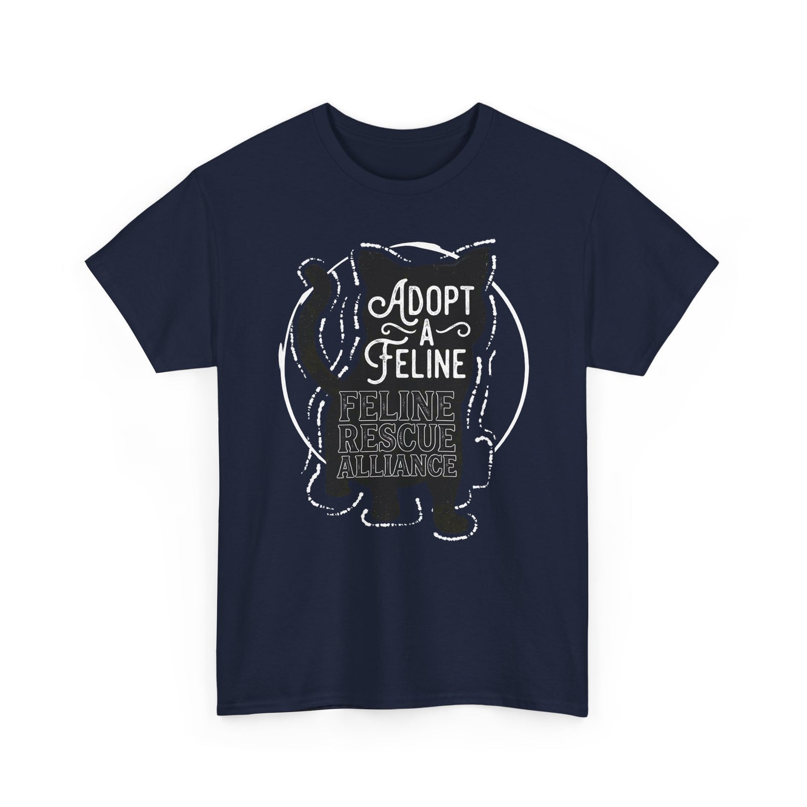 Adopt a Feline T-Shirt – Feline Rescue Alliance Cat Shirt, Cat Lover Graphic Tee