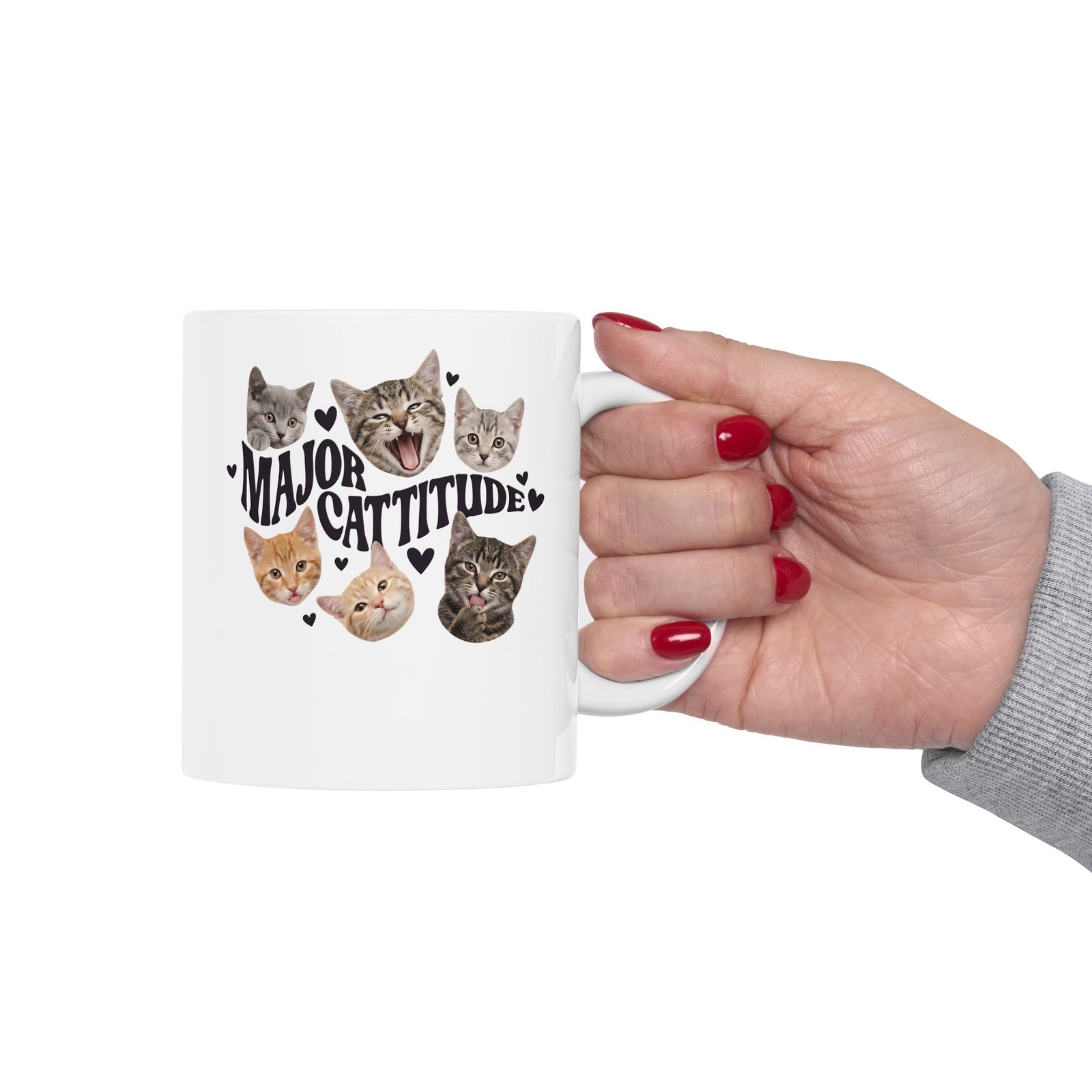 Major Cattitude Ceramic Mug Funny Cat Attitude Mug