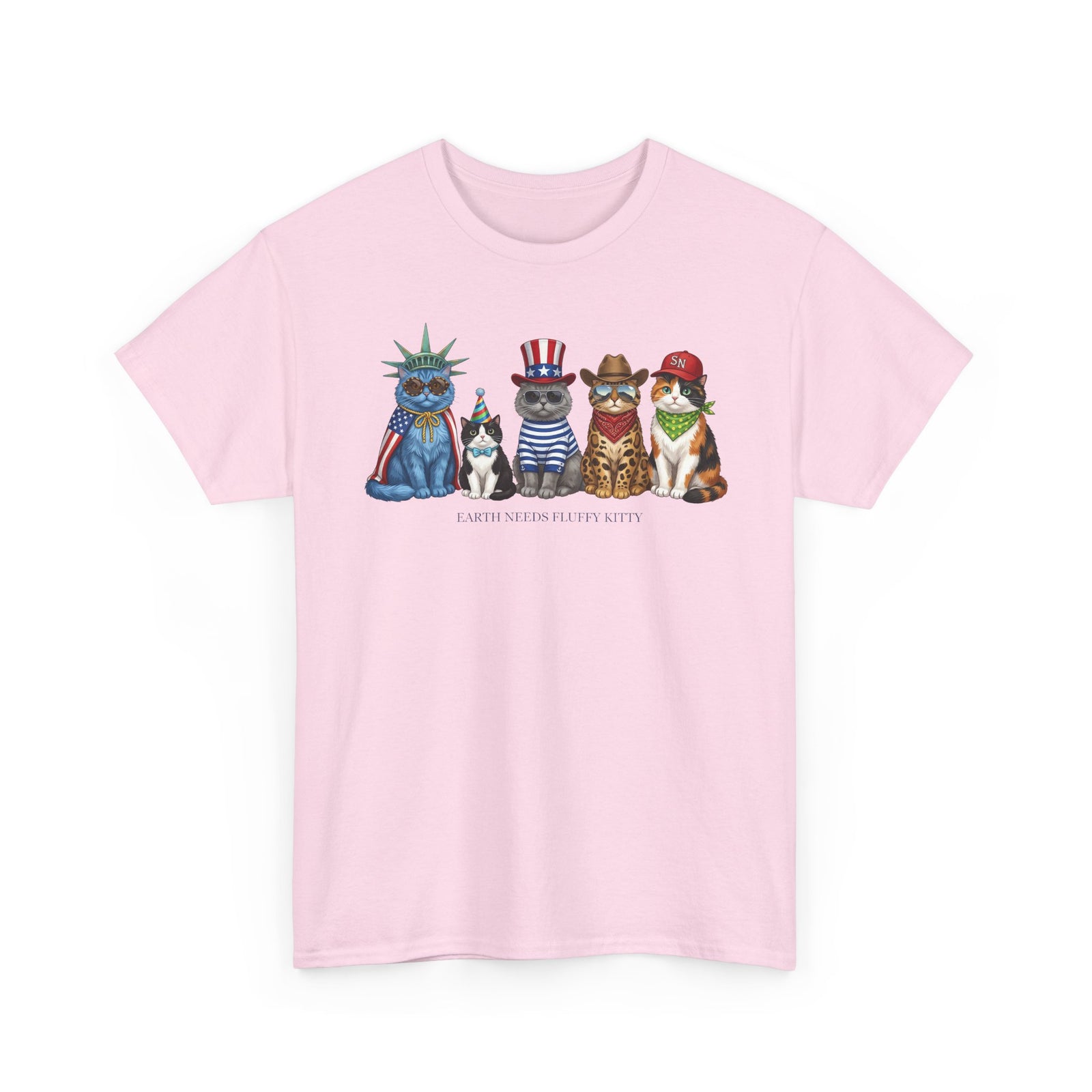 Earth Needs Fluffy Kitty T-Shirt
