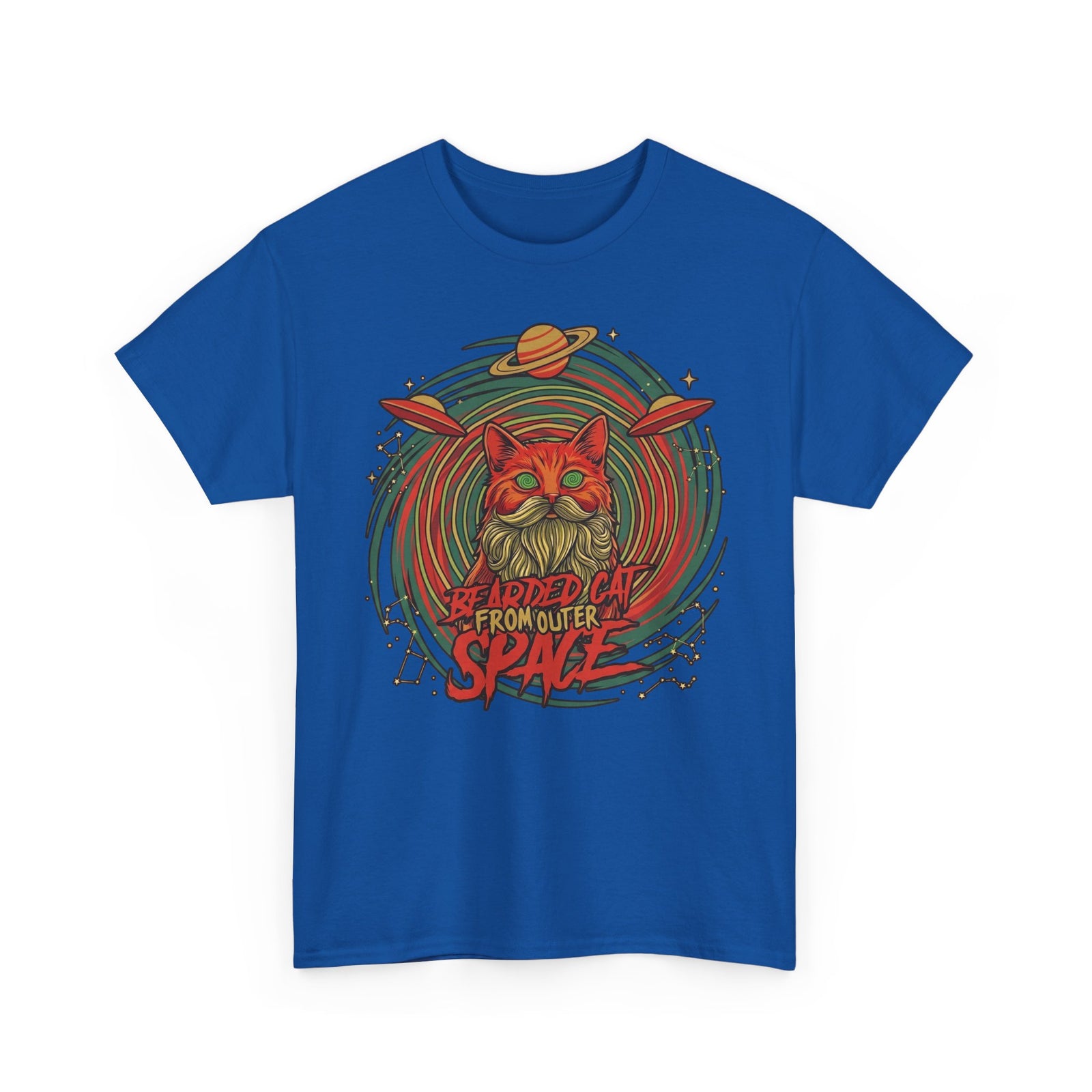 Bearded Cat from Outer Space T-Shirt