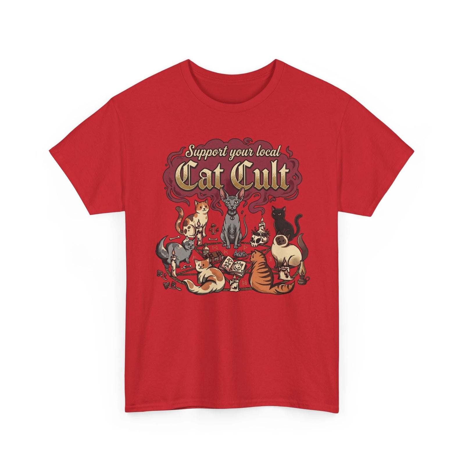 Support Your Local Cat Cult T-Shirt — Funny Cat Lover Tee