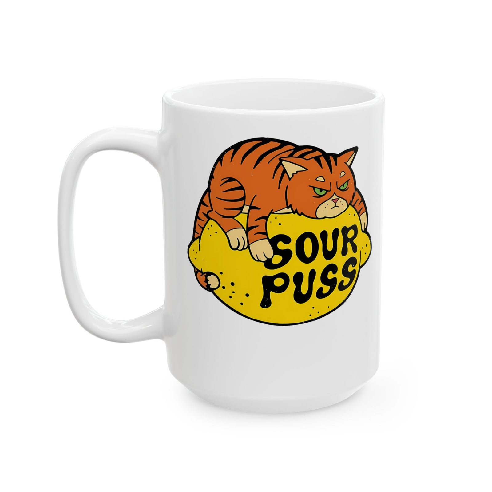 Sour Puss Cat Ceramic Mug