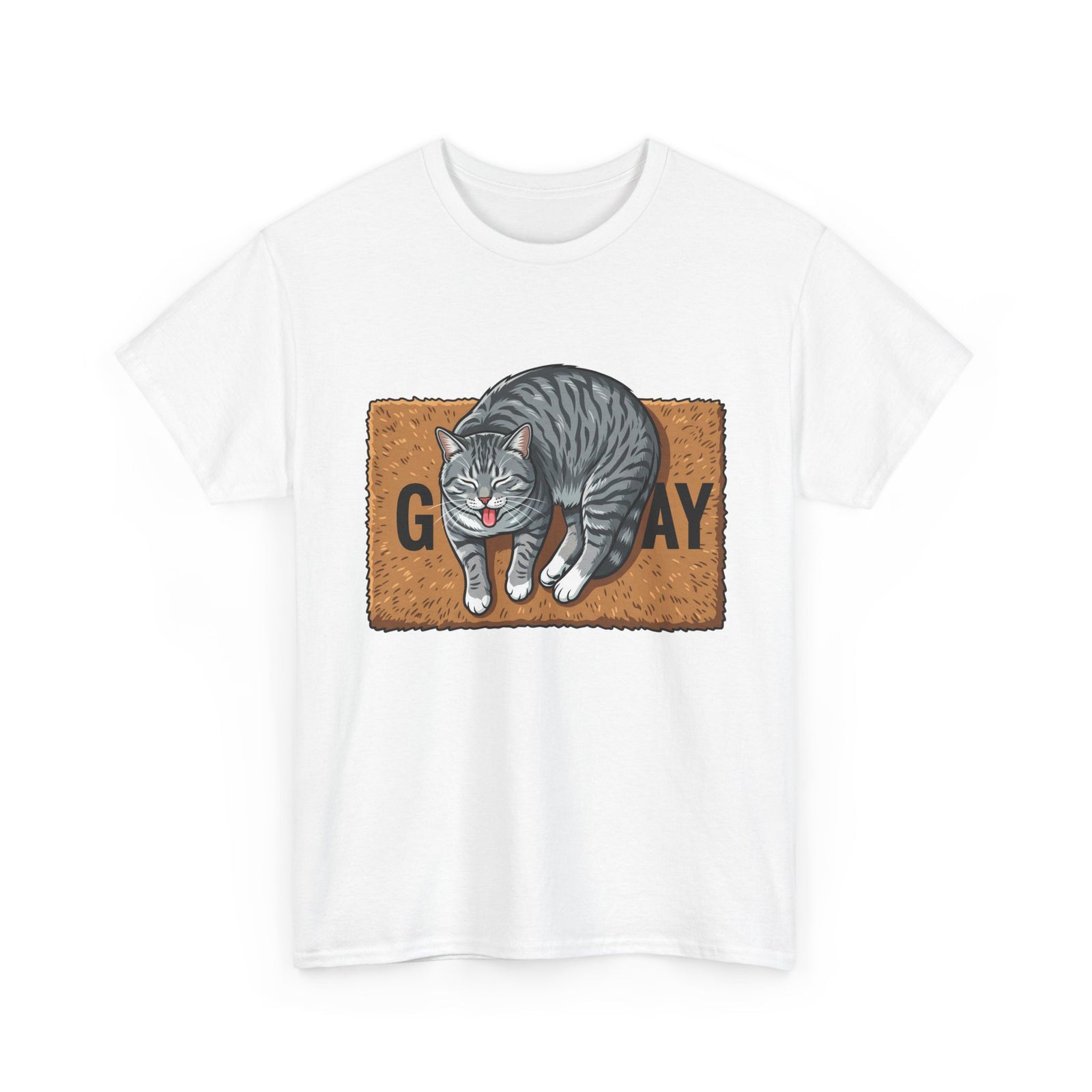 Copy of Basic Human Needs Orange Cat T-Shirt — Funny Sarcastic Tabby Tee