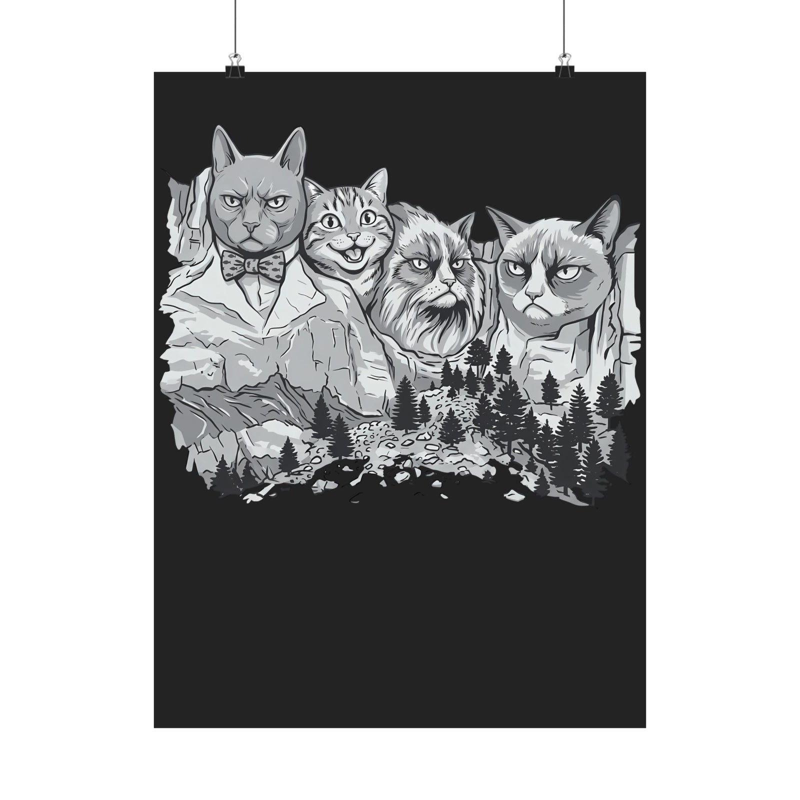 Rushmeow Graphic Poster — Cat Lover Poster