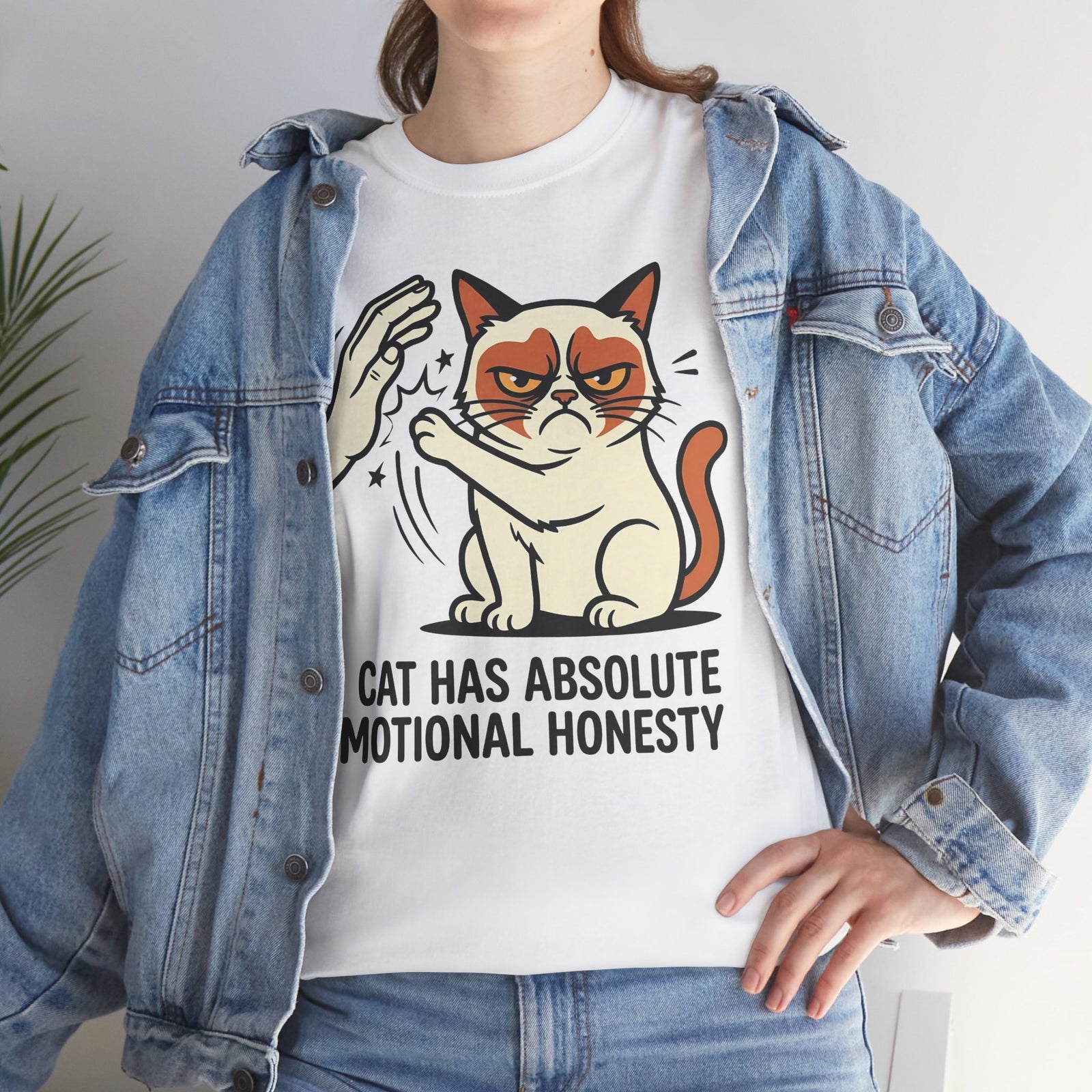 Funny Angry Cat Slap T-Shirt