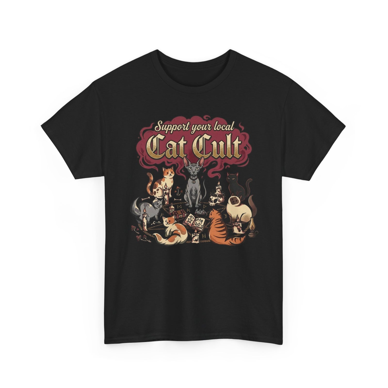 Support Your Local Cat Cult T-Shirt — Funny Cat Lover Tee