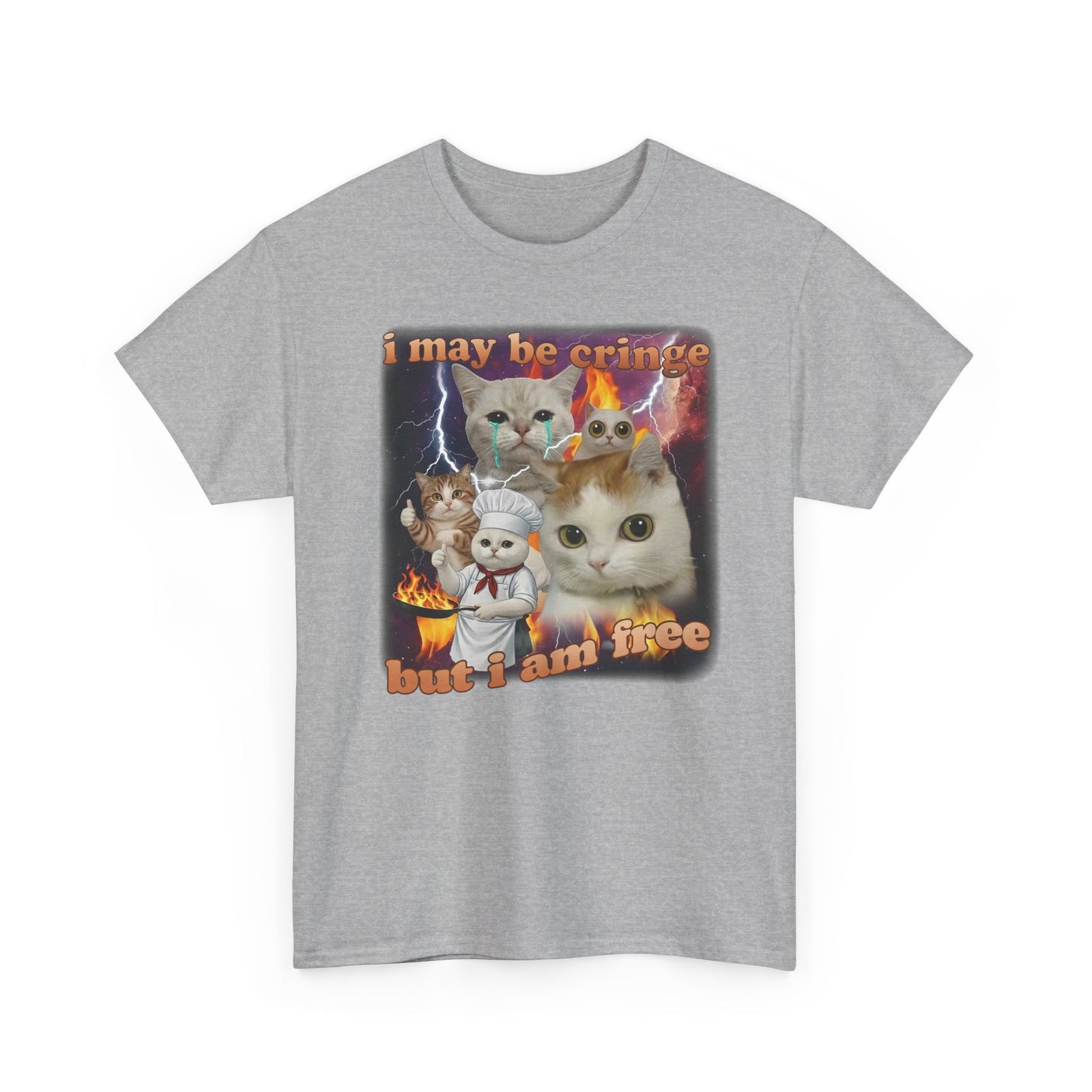 "I May Be Cringe But I Am Free" T-Shirt — Funny Self-Expression Tee