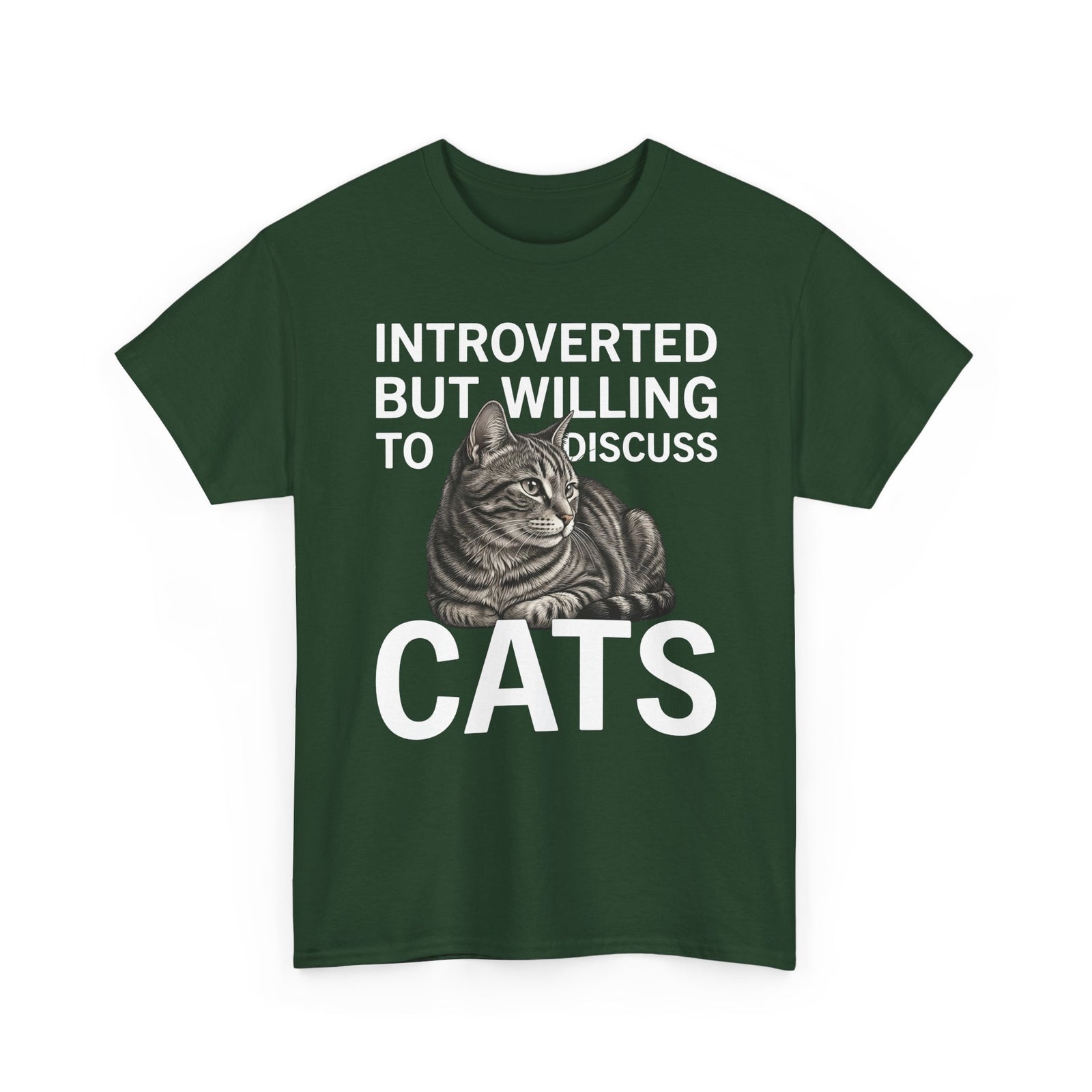 Introverted But Willing to Discuss Cats T-Shirt
