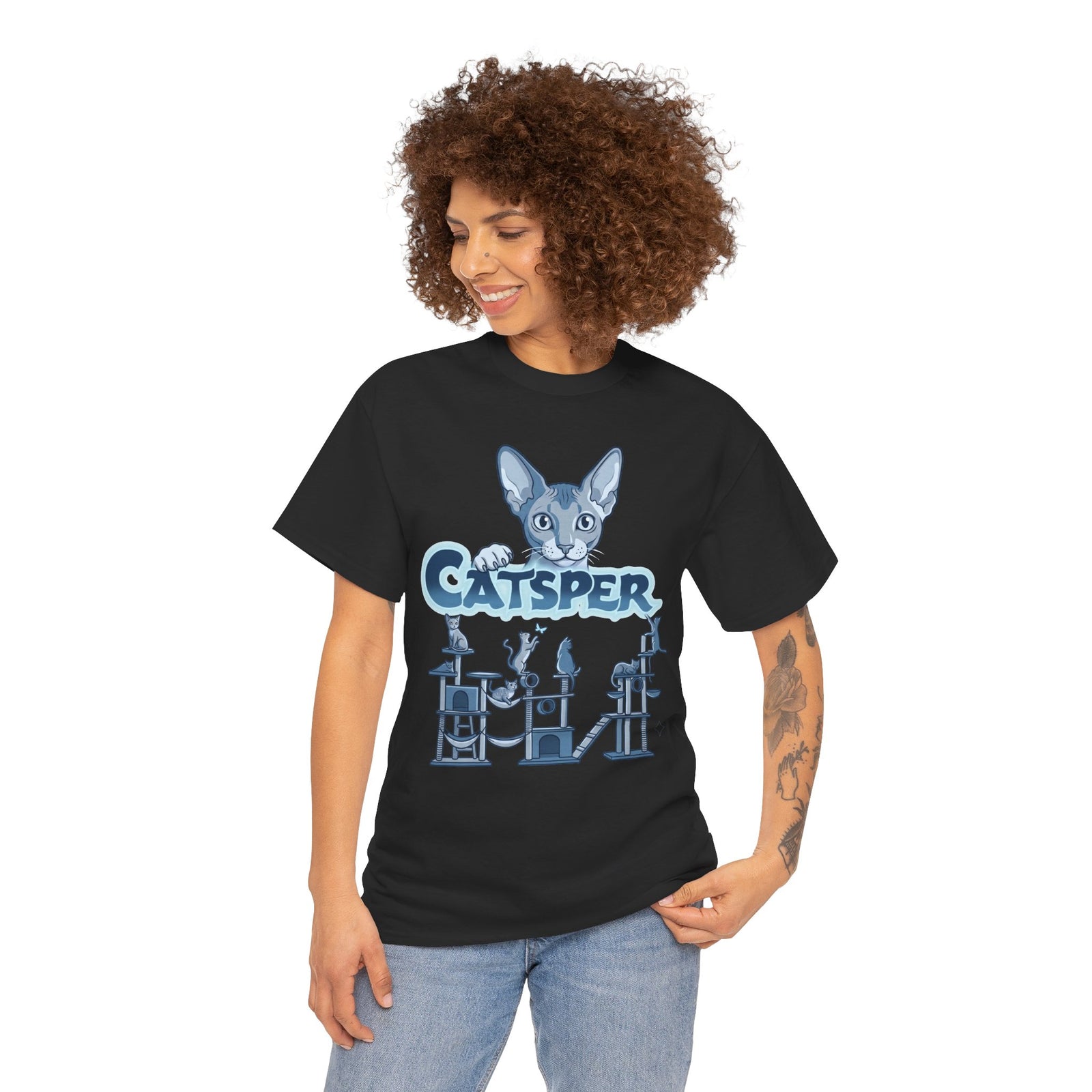 Cat Lab T‑Shirt — "CatspER" Retro Science Cat Tee