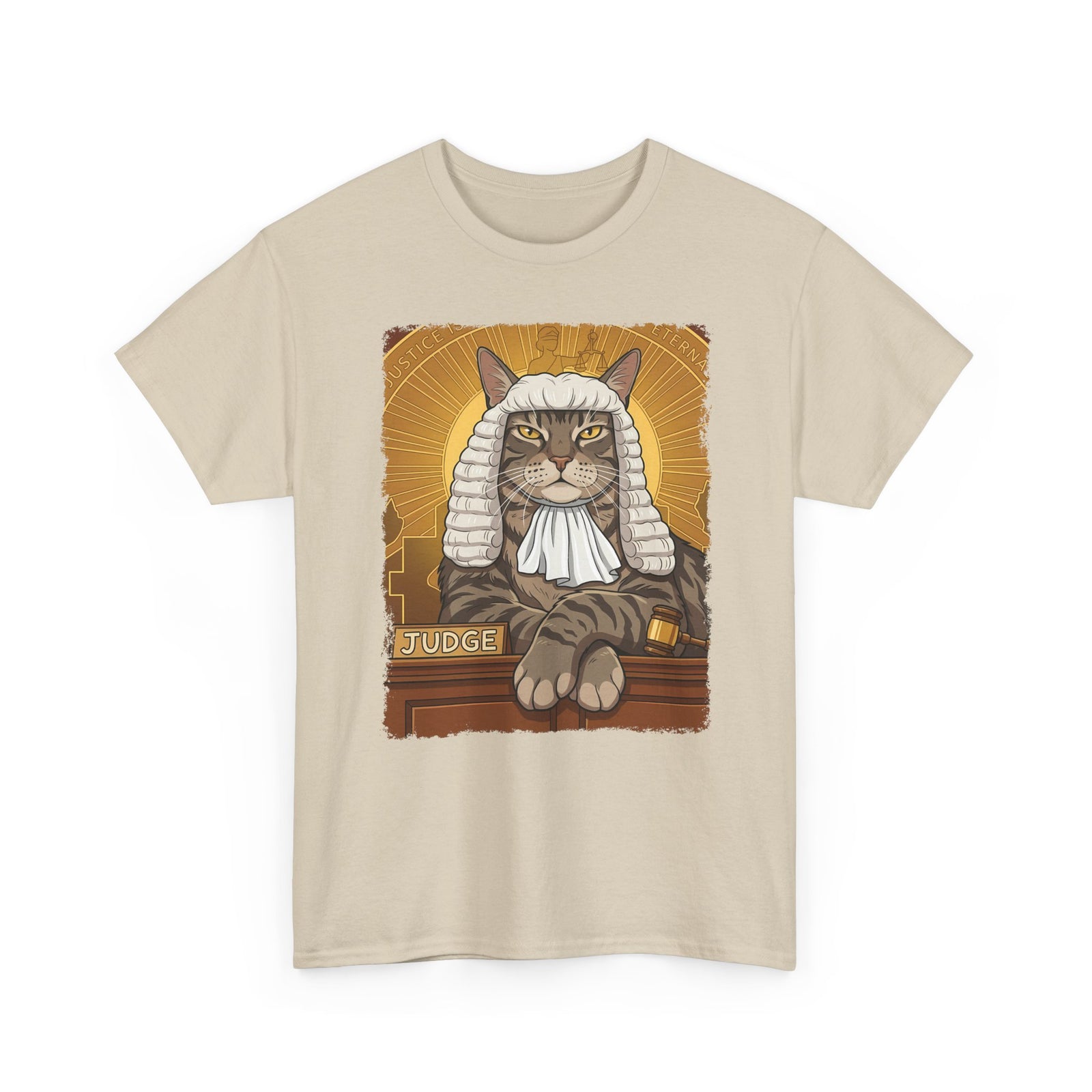 Cat Judge T-Shirt Funny Cat Lawyer / Judge Graphic Tee
