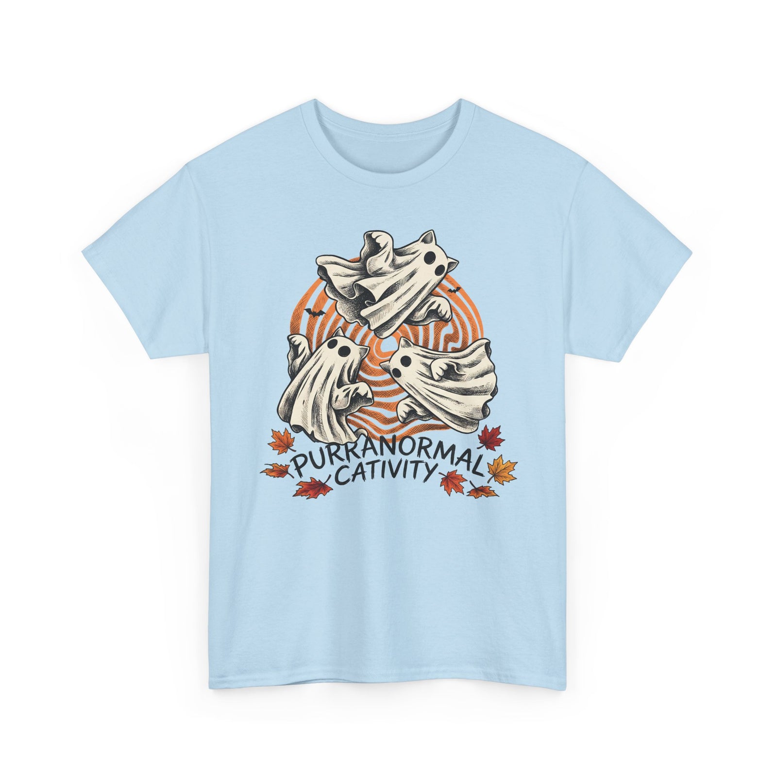 Purranormal Cativity T-Shirt — Funny Halloween Ghost Cats Tee