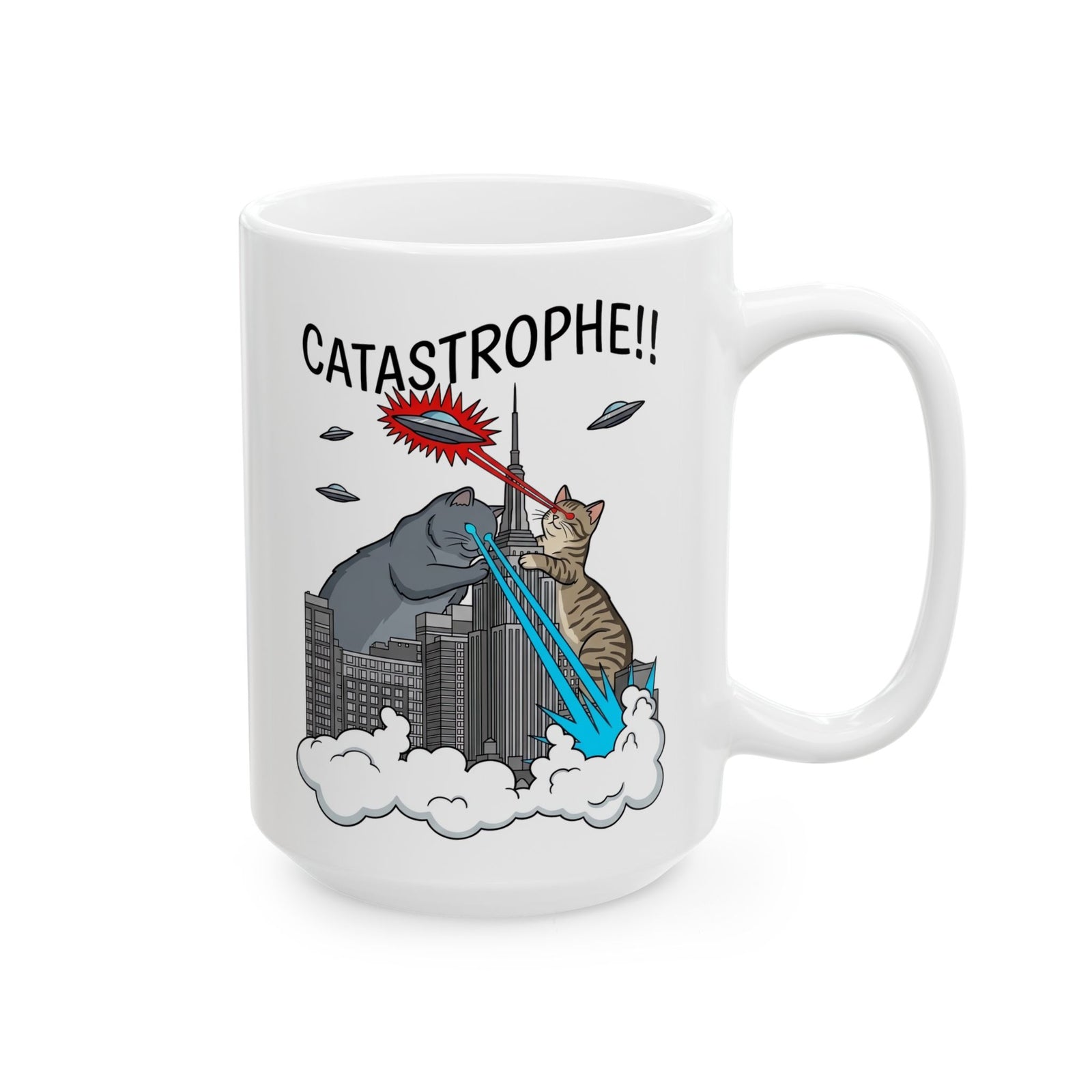 Catastrophe Cat Ceramic Mug