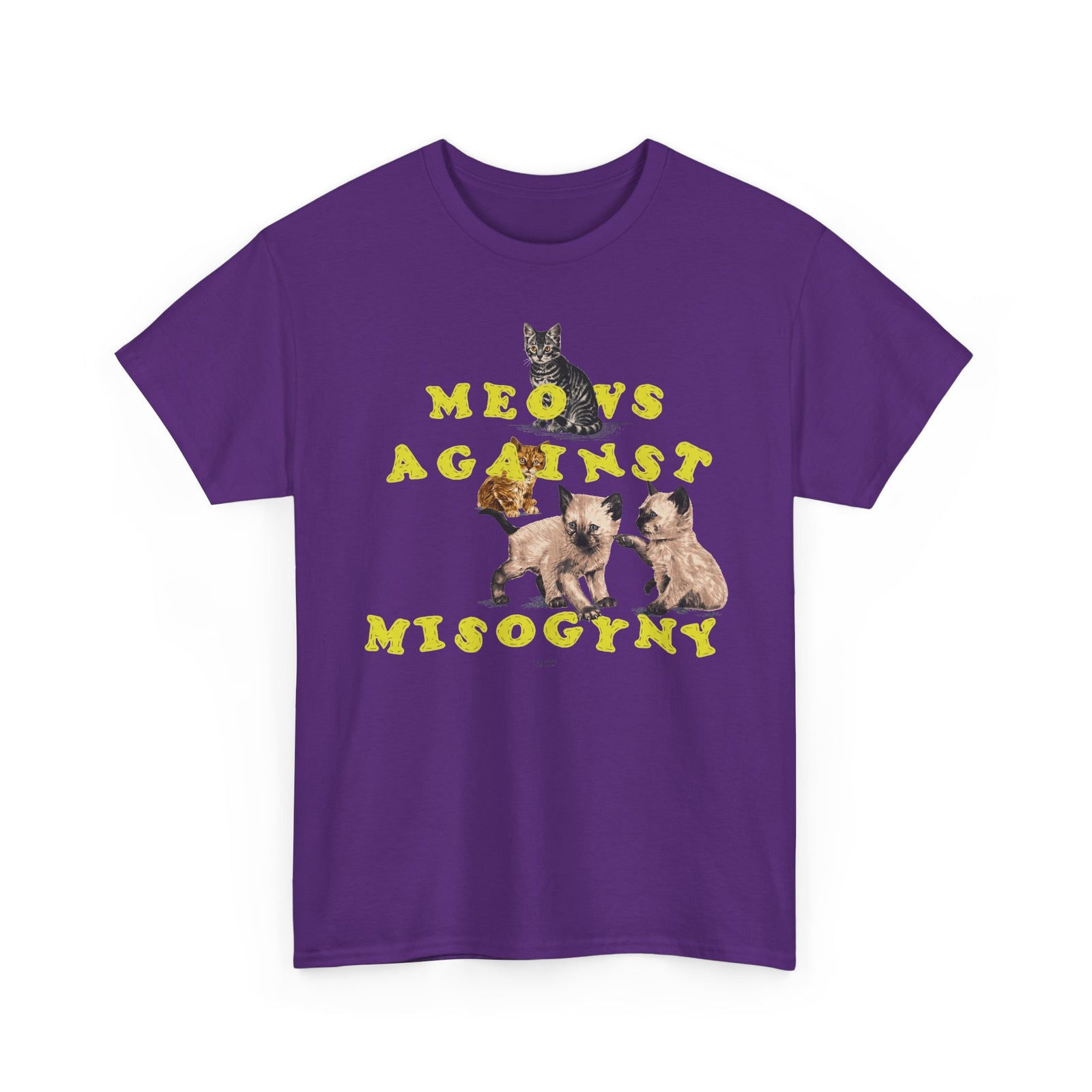 Meows Against Misogyny T-Shirt — Feminist Cat Graphic Tee