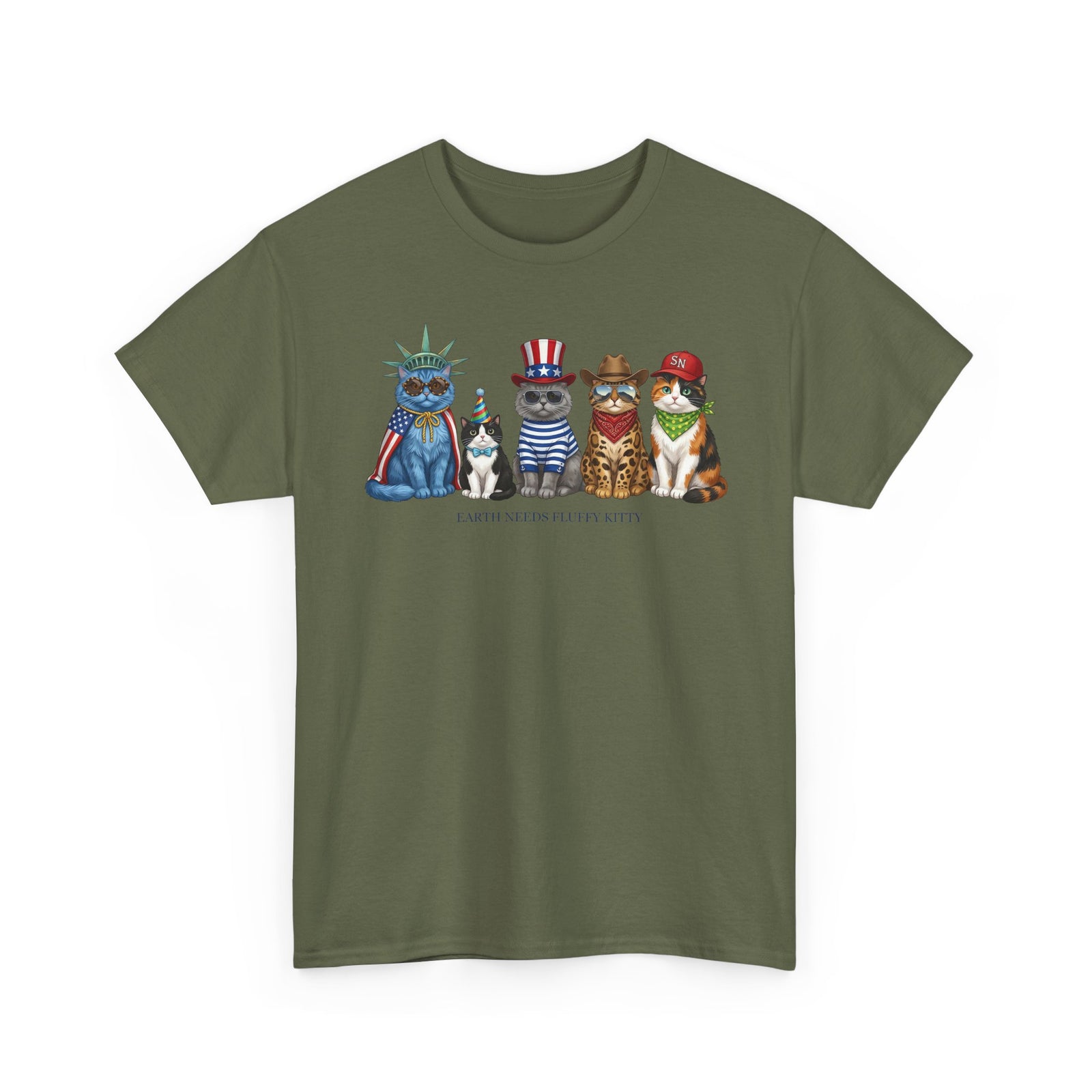 Earth Needs Fluffy Kitty T-Shirt