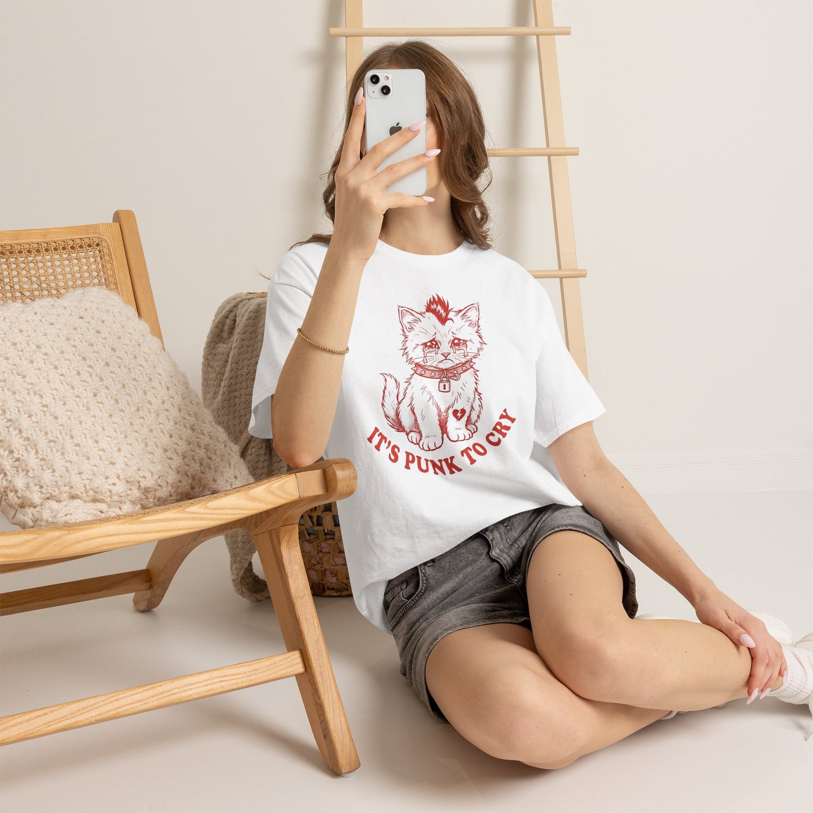 It's Punk To Cry Tee — Edgy Emotional Graphic T-Shirt