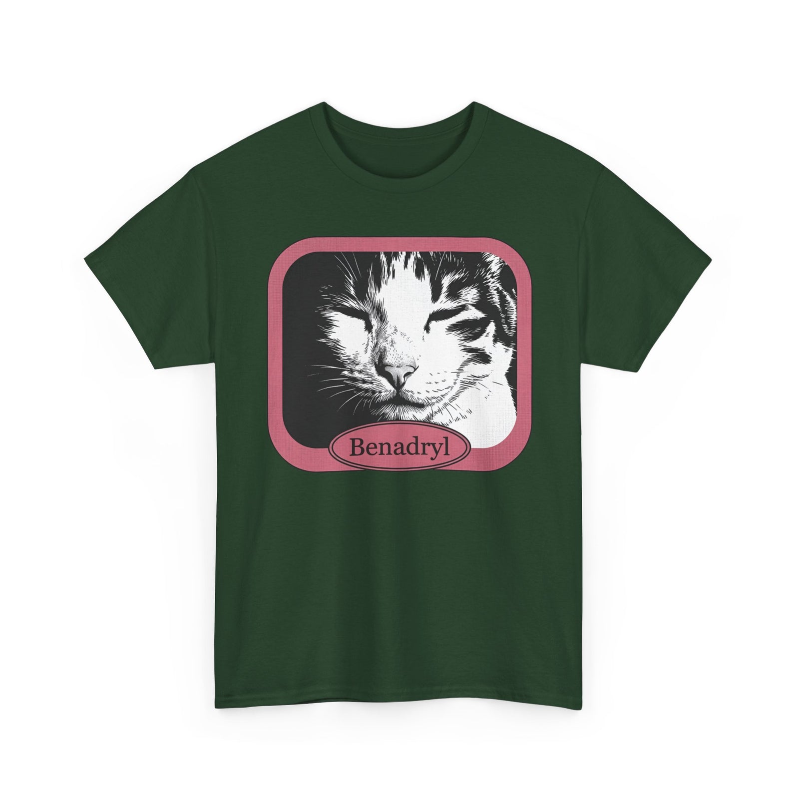 Cat After Benadryl T-Shirt — Funny Groggy Cat Tee