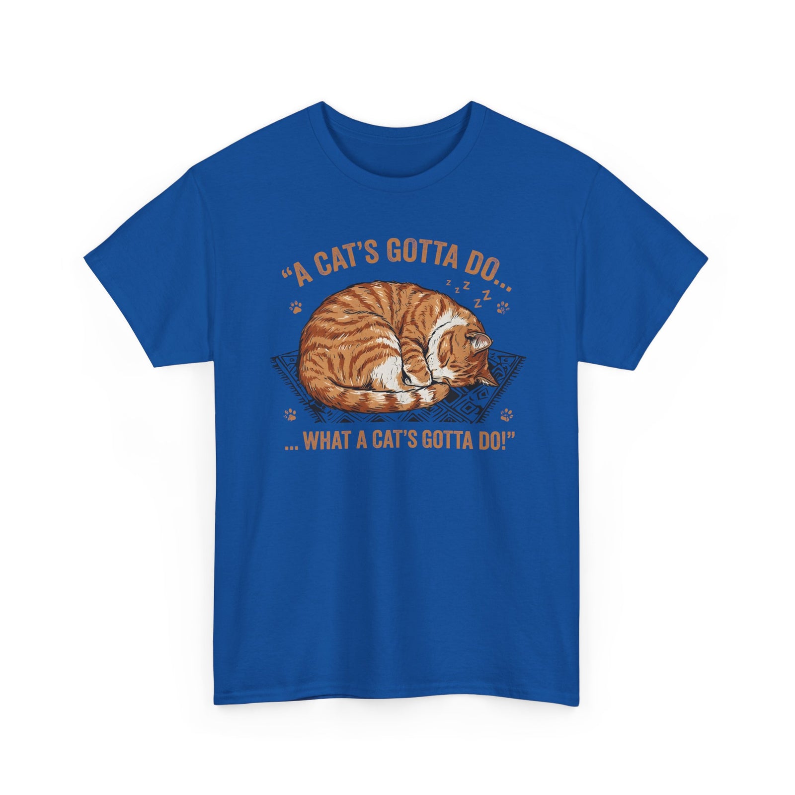 Cat Lover T-Shirt — Sleeping Cat Graphic Tee