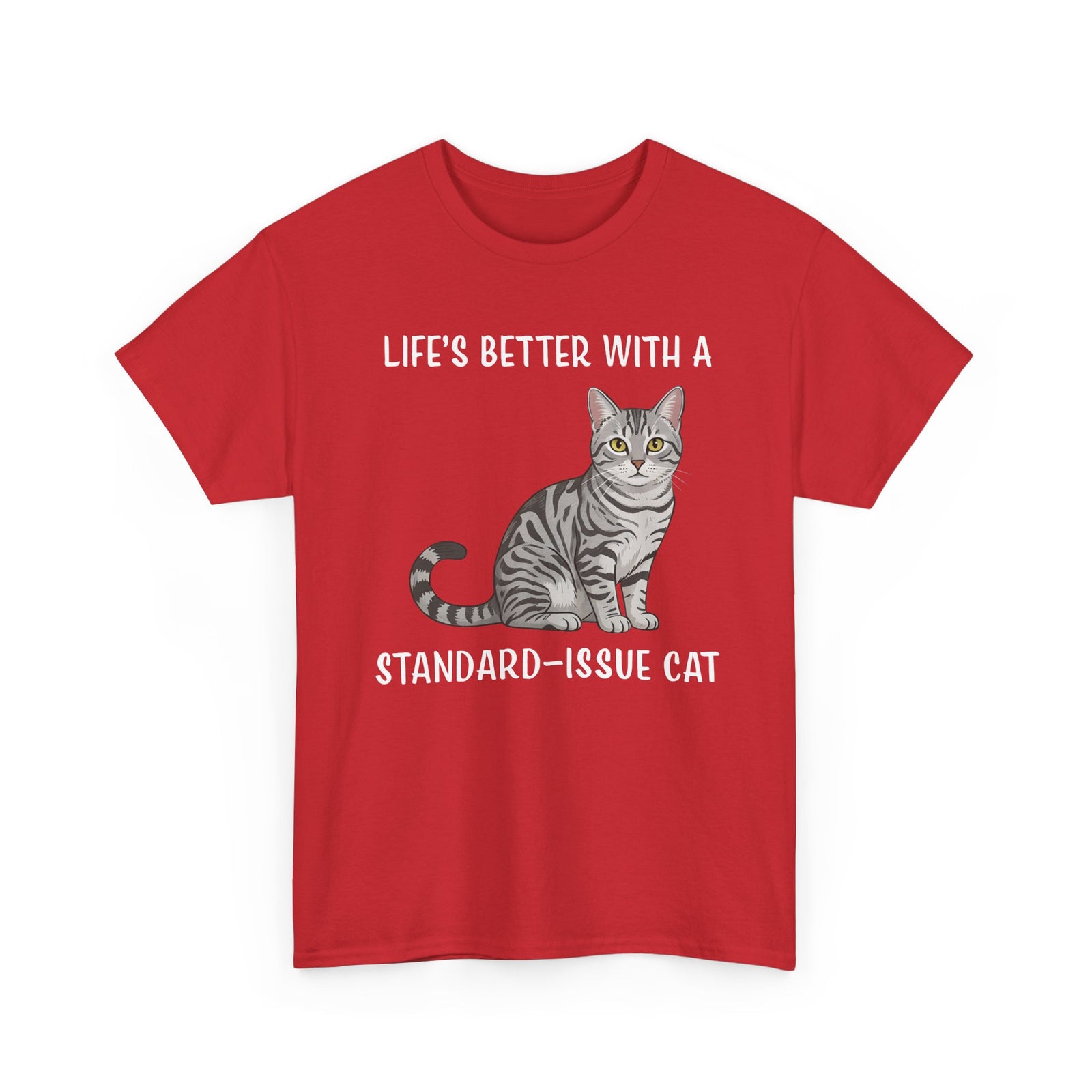 Standard Issue Cat T-Shirt Cute Graphic Cat Tee